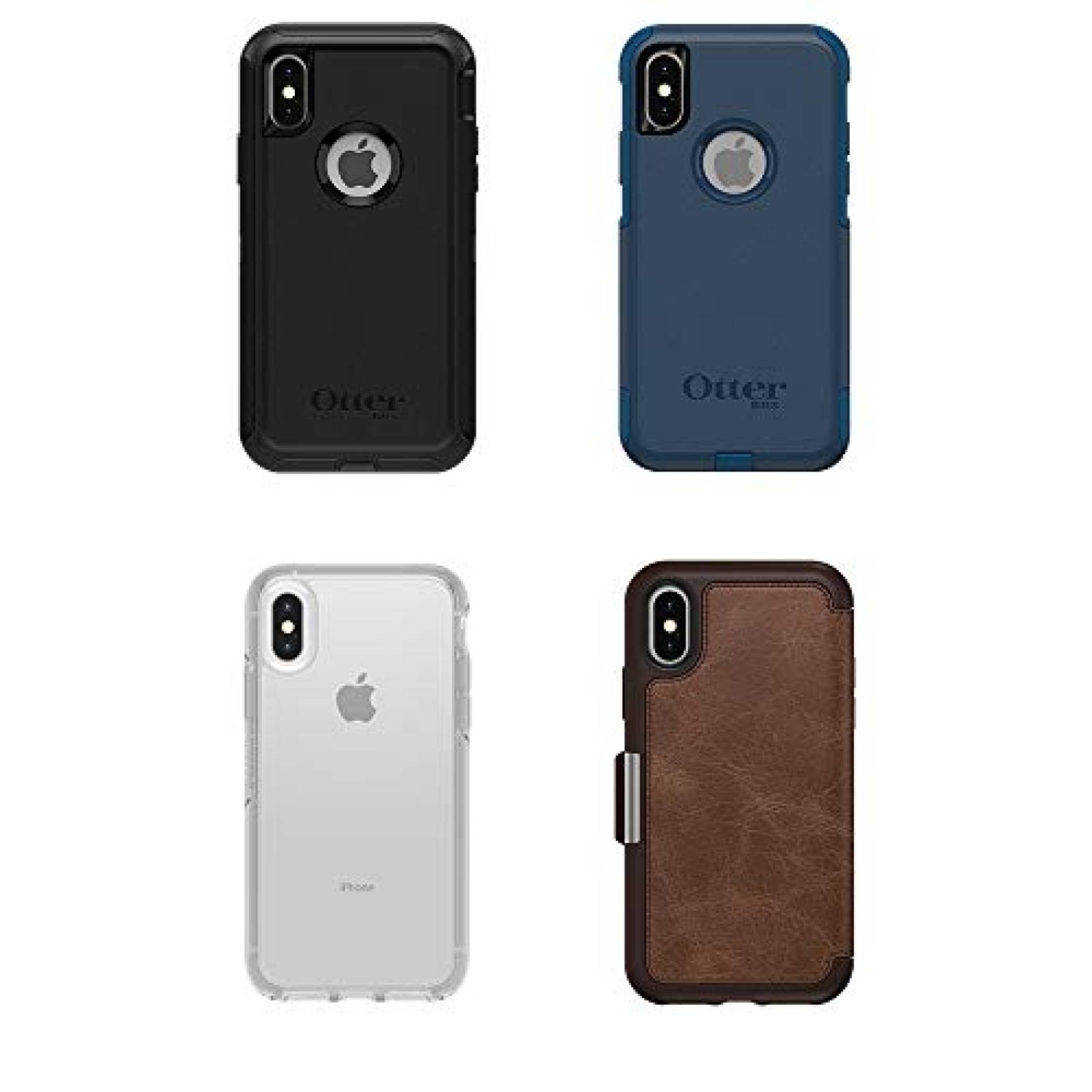 Funda OtterBox COMMUTER SERIES para iPhone X - Empaque R sa oscuro)
