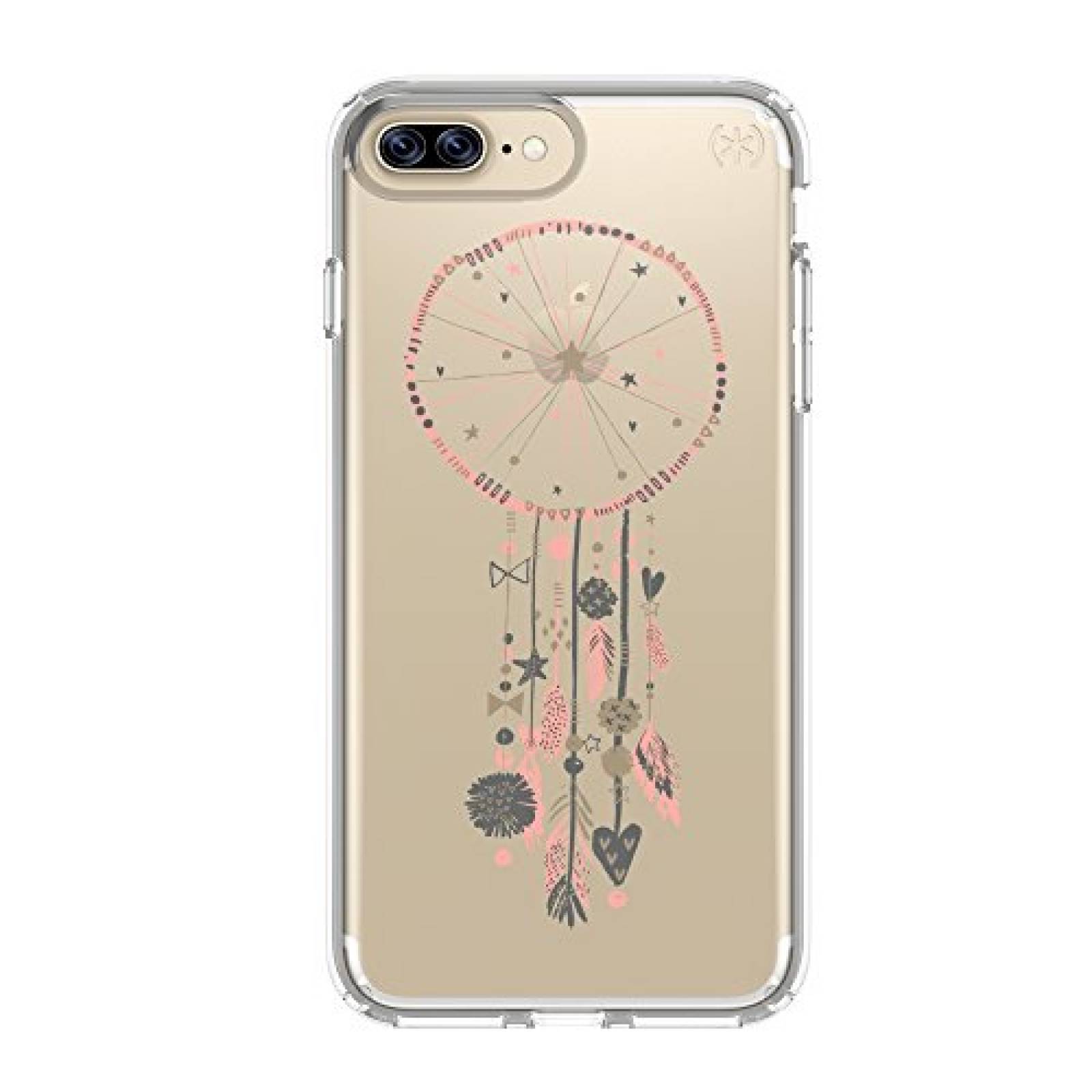 Funda Speck Products Presidio Clear+ Print Cell Phone Ca Gold/Clear