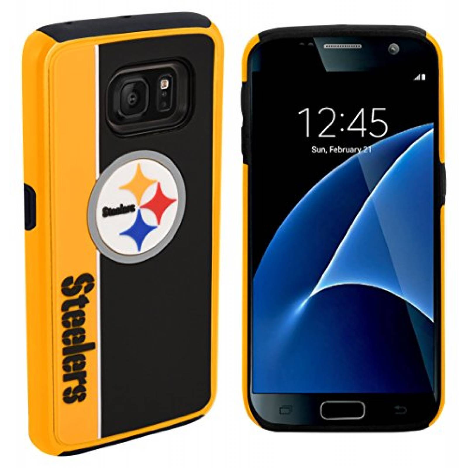 Funda Forever Collectibles Dual Hybrid Bold Series Case  h Steelers