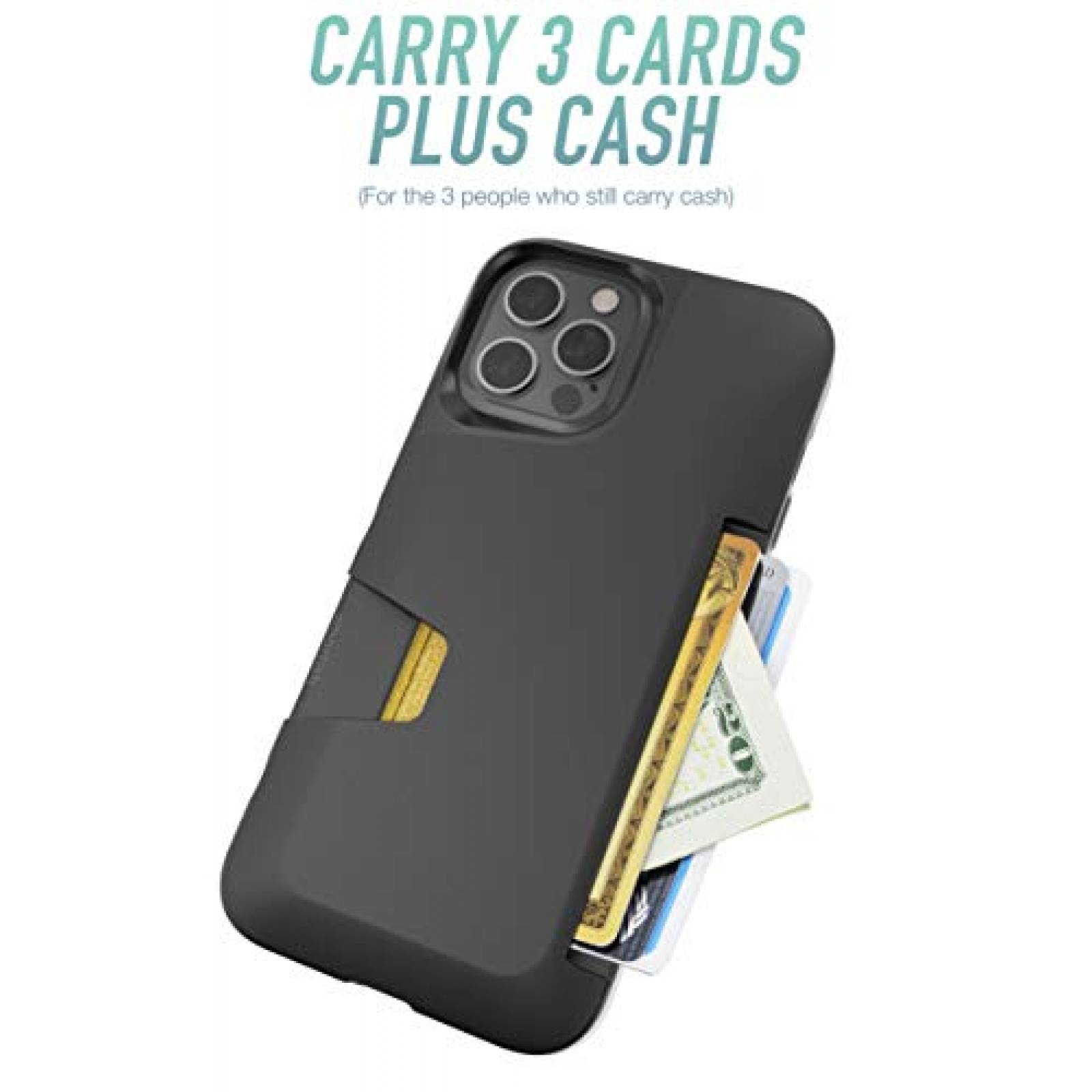 Funda Smartish - Funda Tipo Cartera para iPhone 12 Pro M Protector]