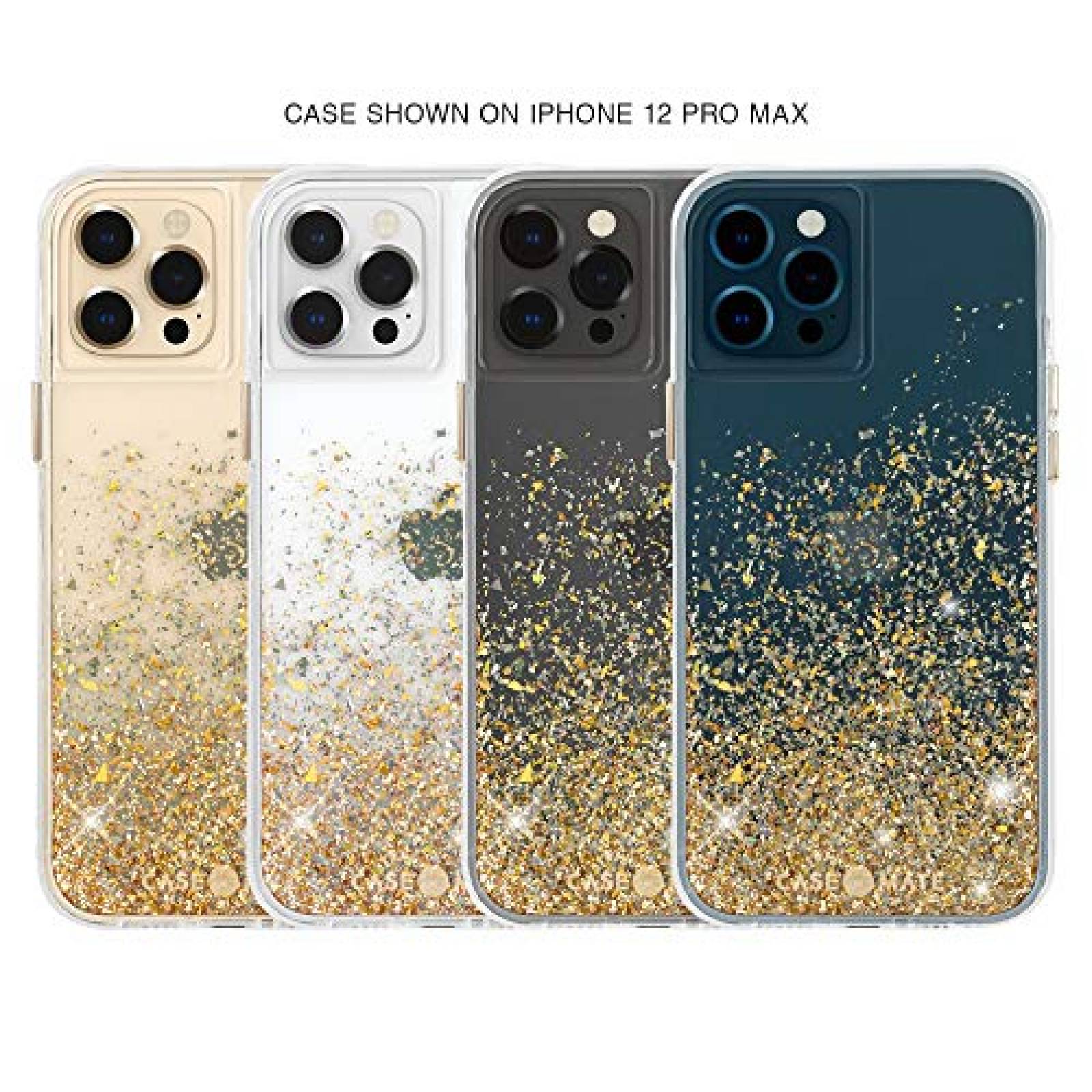 Funda Case-Mate - Twinkle Ombre - Case for Iphone 12 Pro nch - Gold