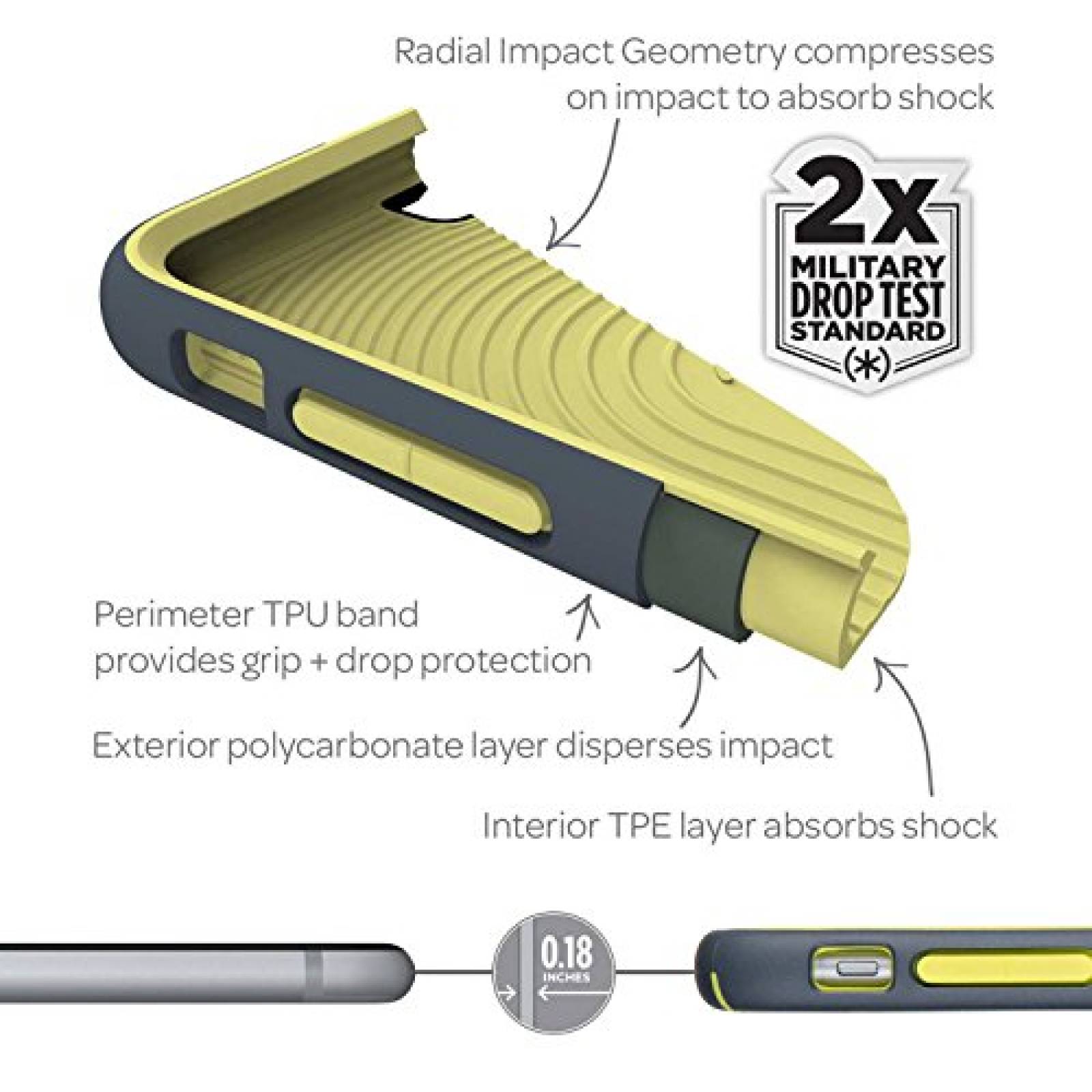 Funda Speck Products MightyShell Case for iPhone 6/6S Pl Aloe Green