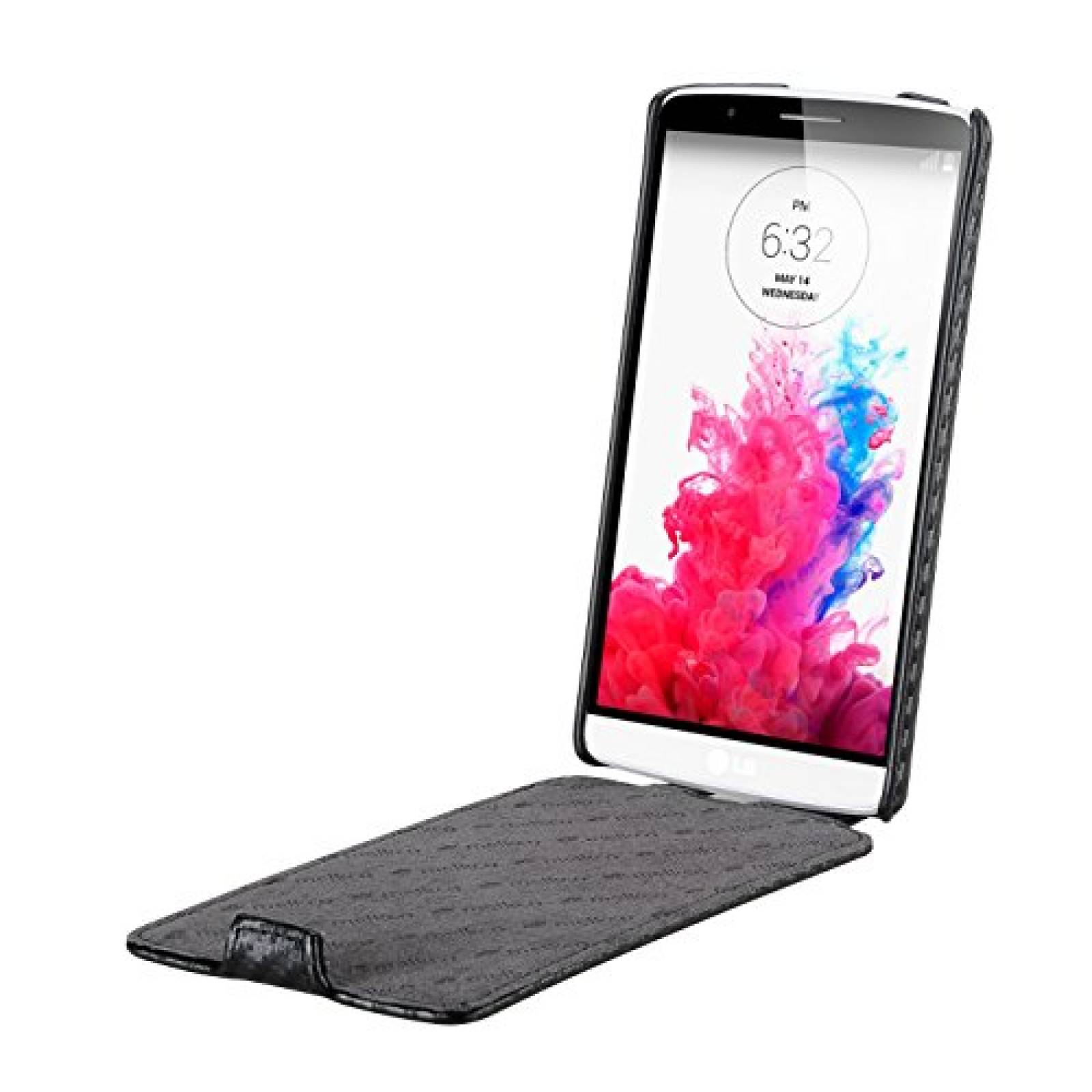 Funda melkco Funda de Piel para LG Optimus G3 - con Tapa 0LCJT1BKCF