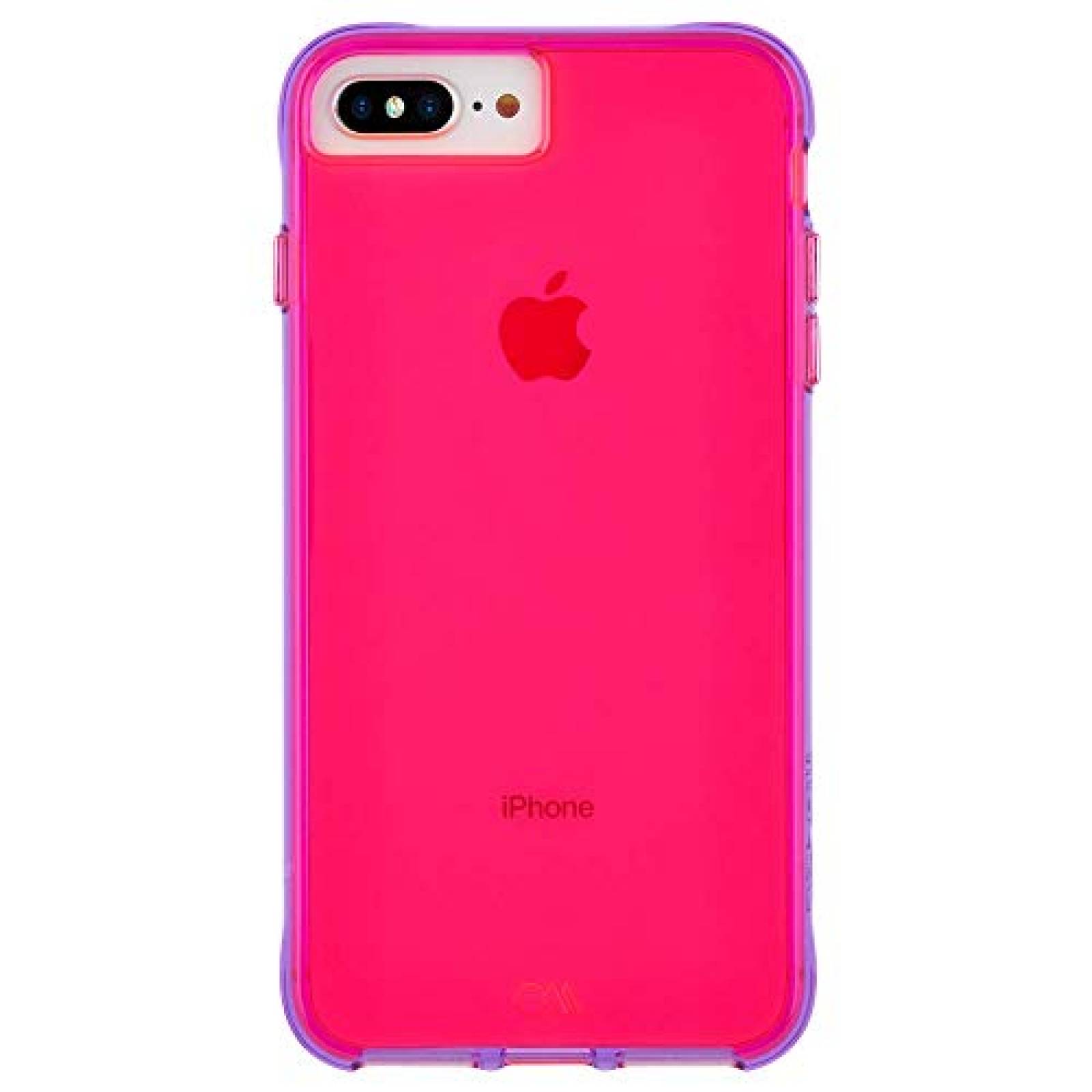 Funda Case-Mate - iPhone 8 Plus Neon Case - Tough Neon - urple Neon
