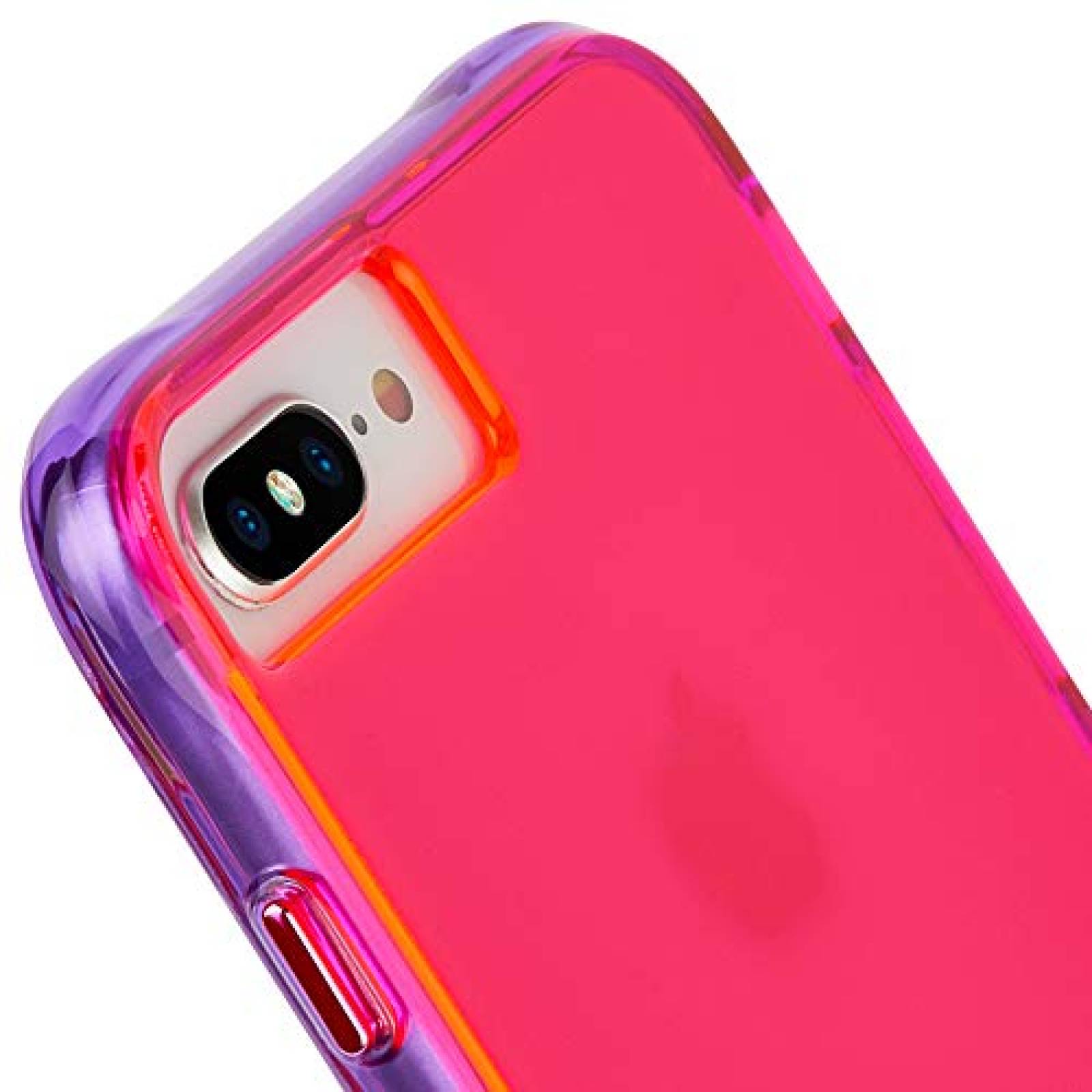 Funda Case-Mate - iPhone 8 Plus Neon Case - Tough Neon - urple Neon