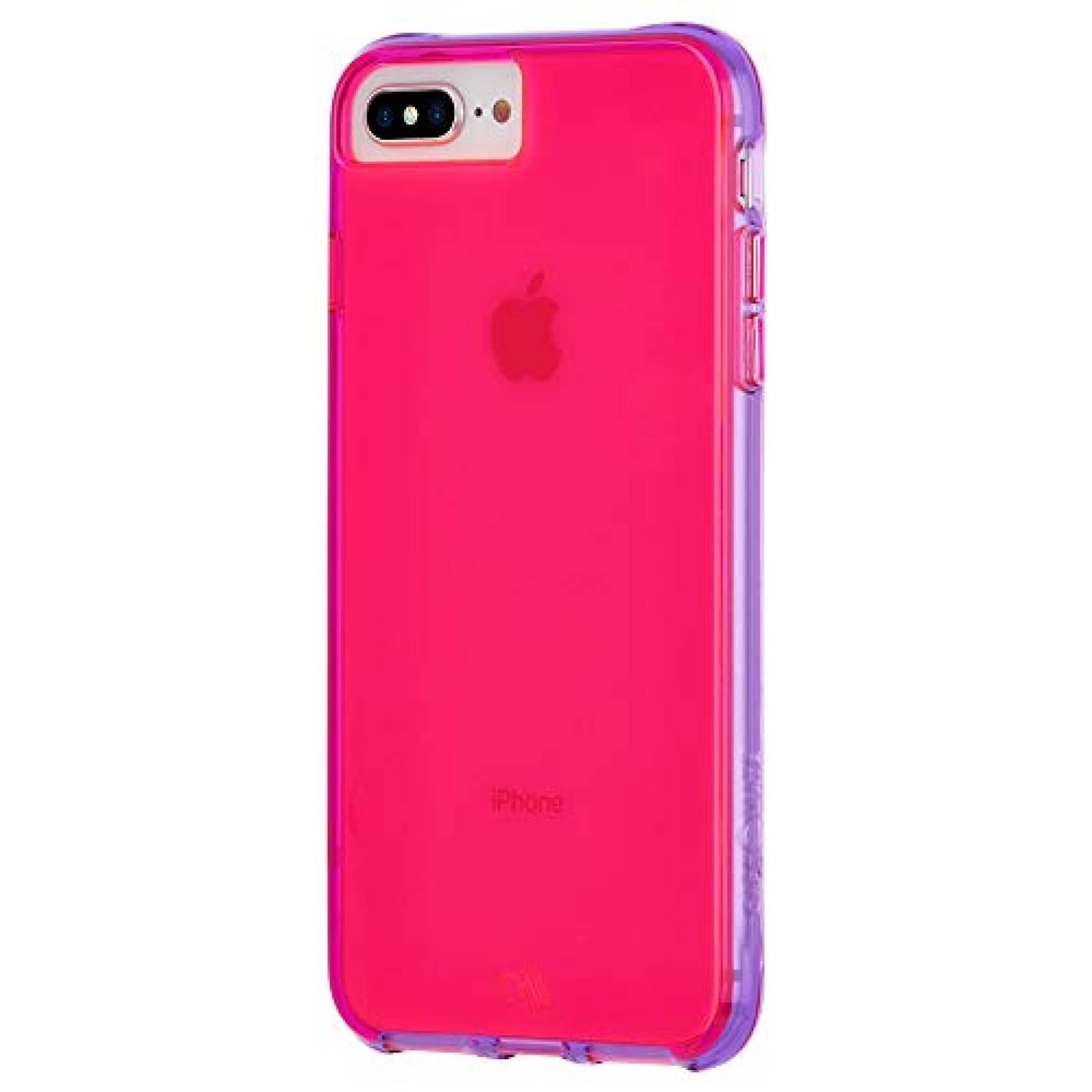 Funda Case-Mate - iPhone 8 Plus Neon Case - Tough Neon - urple Neon