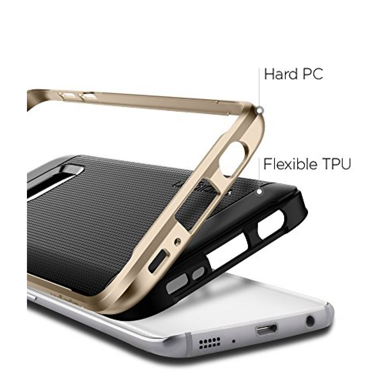 Funda Spigen Funda para Galaxy S7, Neo Hybrid, con Premi do Champán