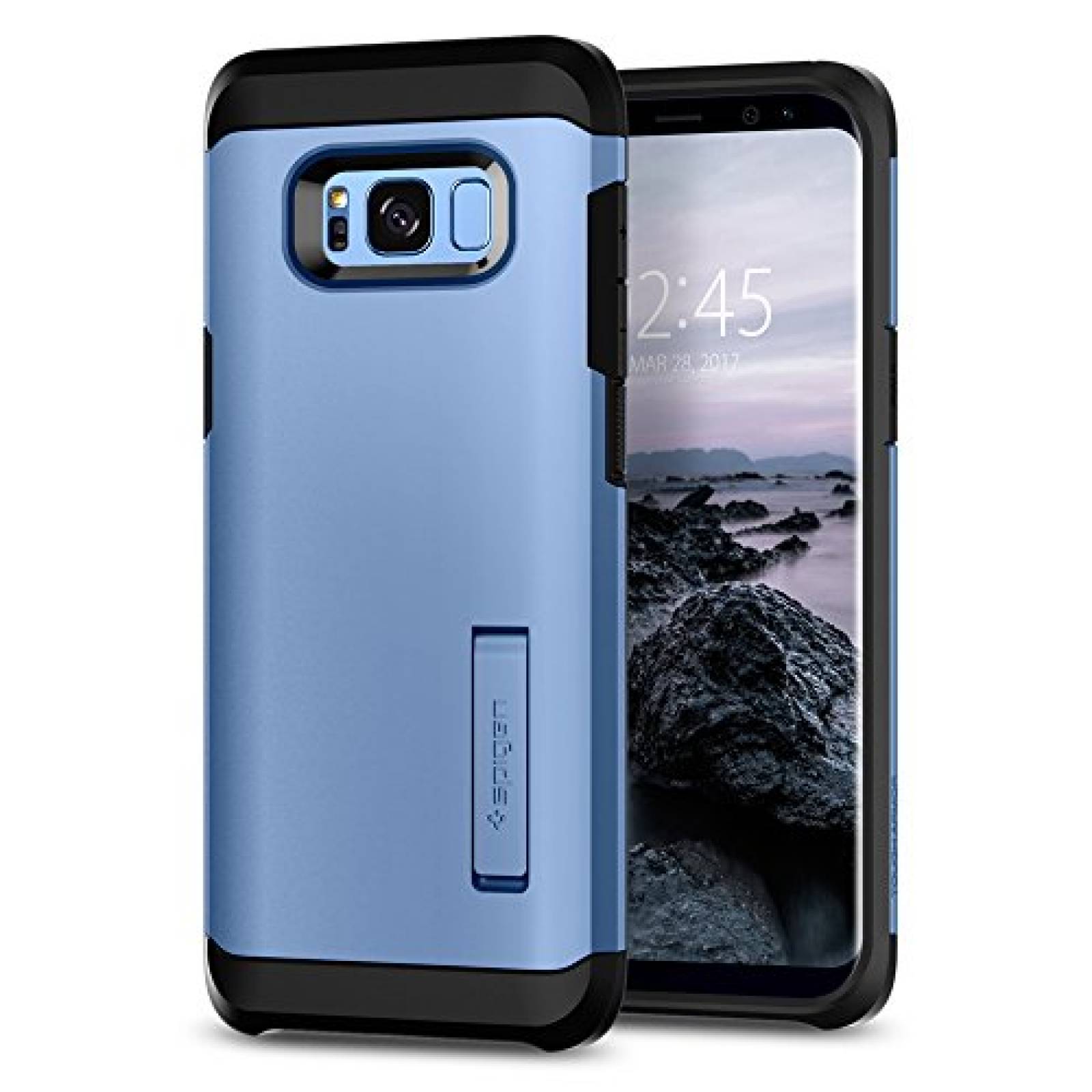 Funda Spigen Funda para Galaxy S8 Plus, Tough Armor, con Azul Coral