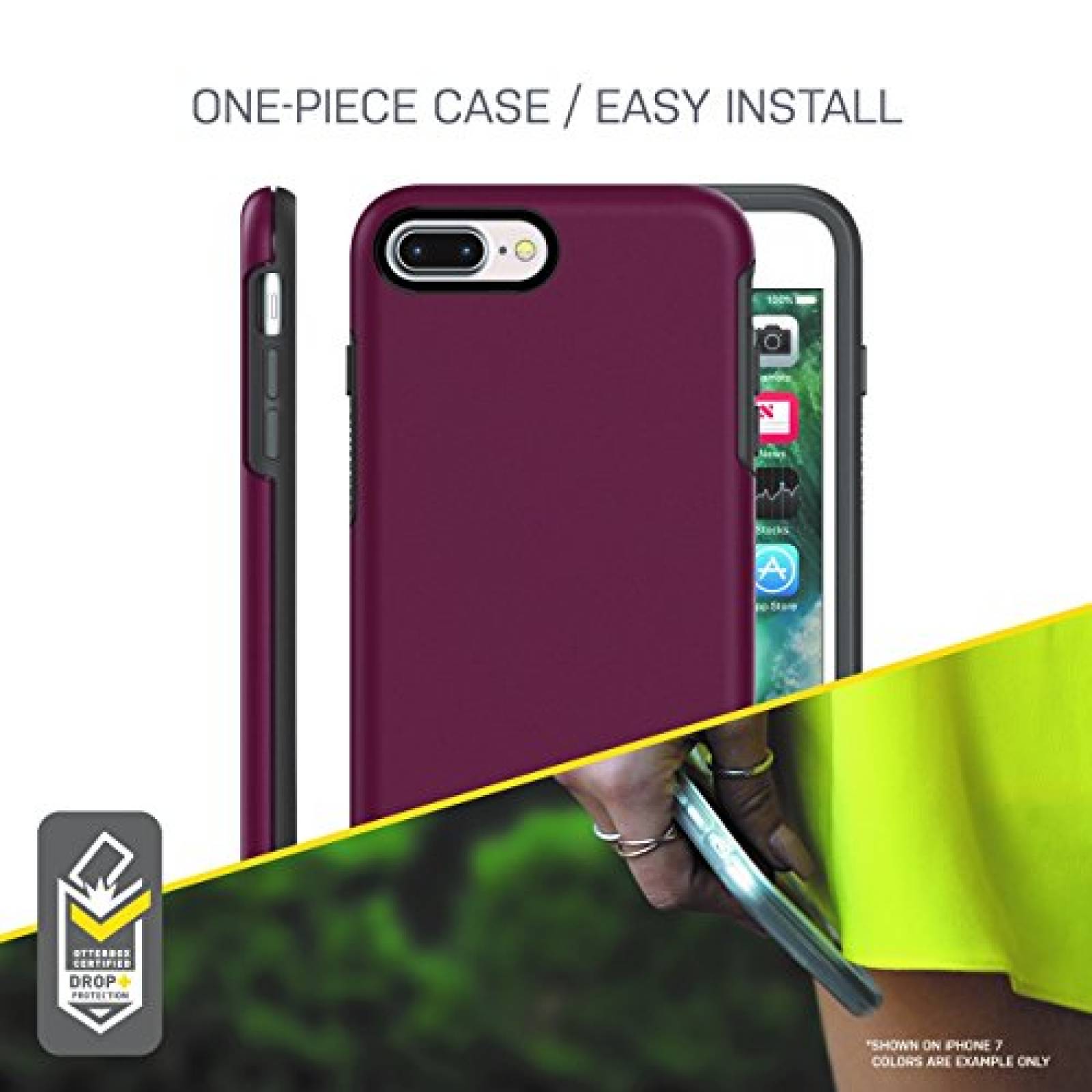 Funda Otterbox Symmetry Series para iPhone 8 Plus & iPho Vino/Gris)