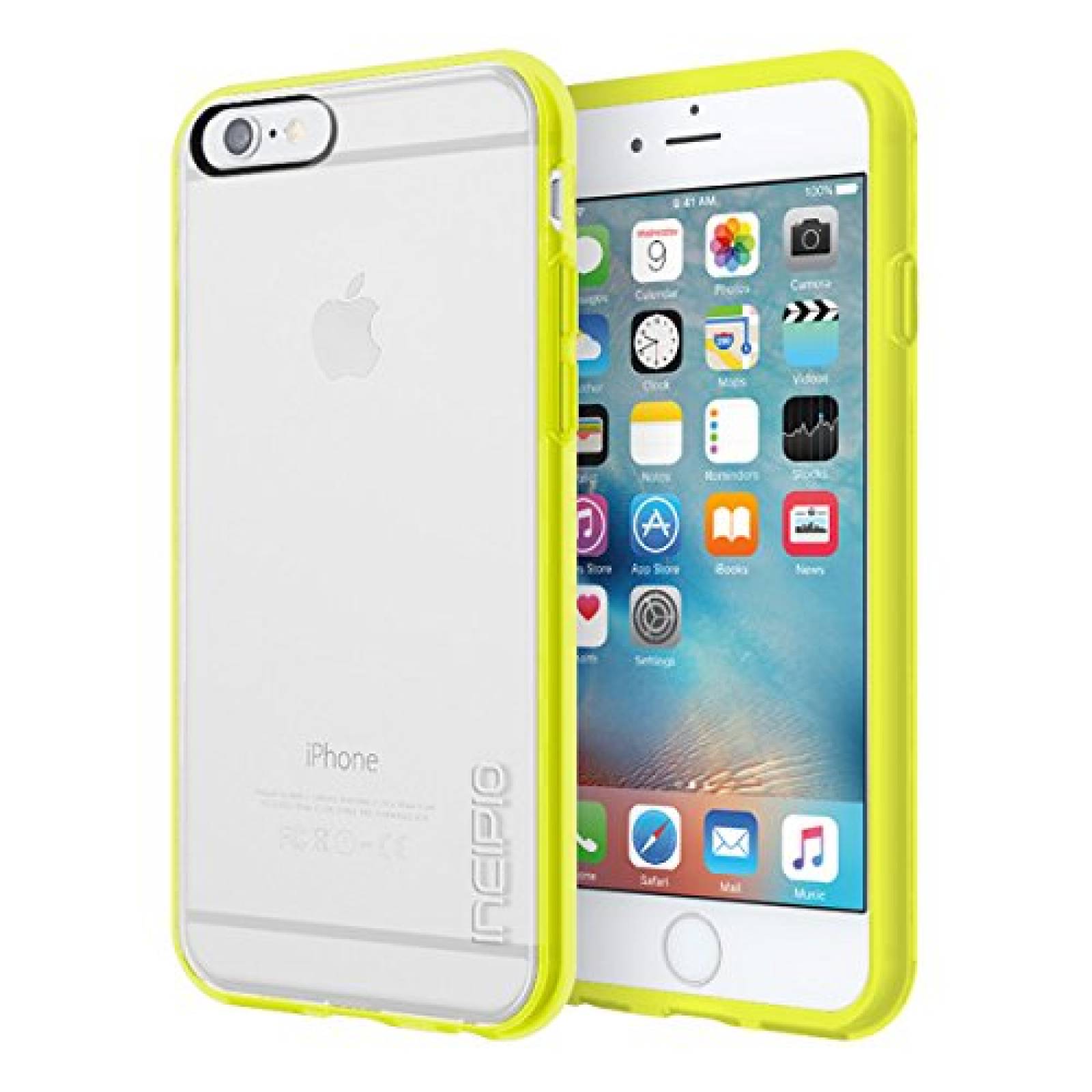Funda Incipio iPhone 6S Case, Octane Pure Case [Shock Ab Clear/Lime