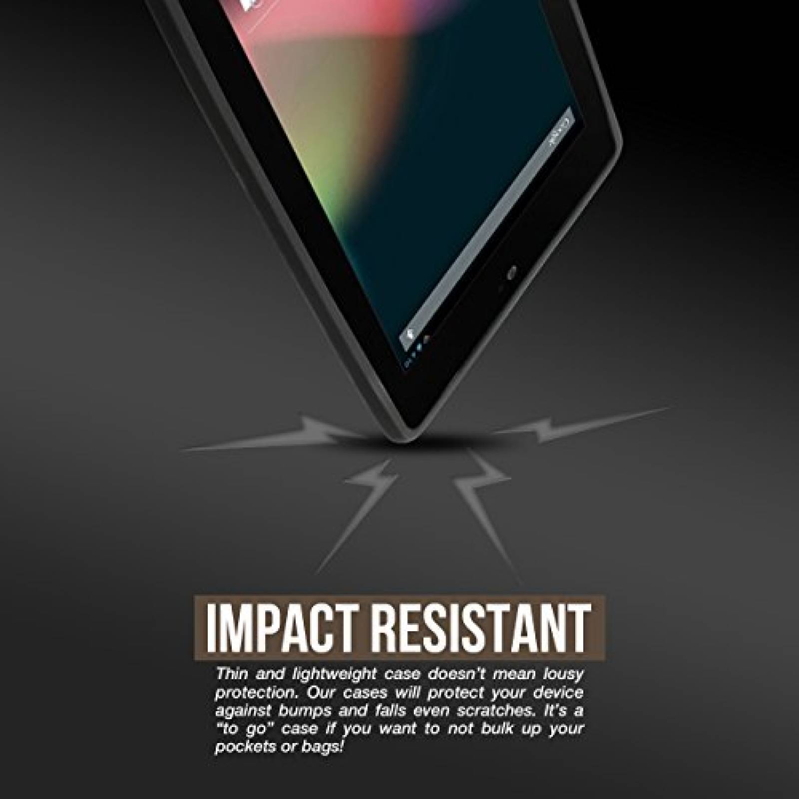 Funda Cruzerlite Funda para Nexus 7 FHD (2013), Androidi olor Negro