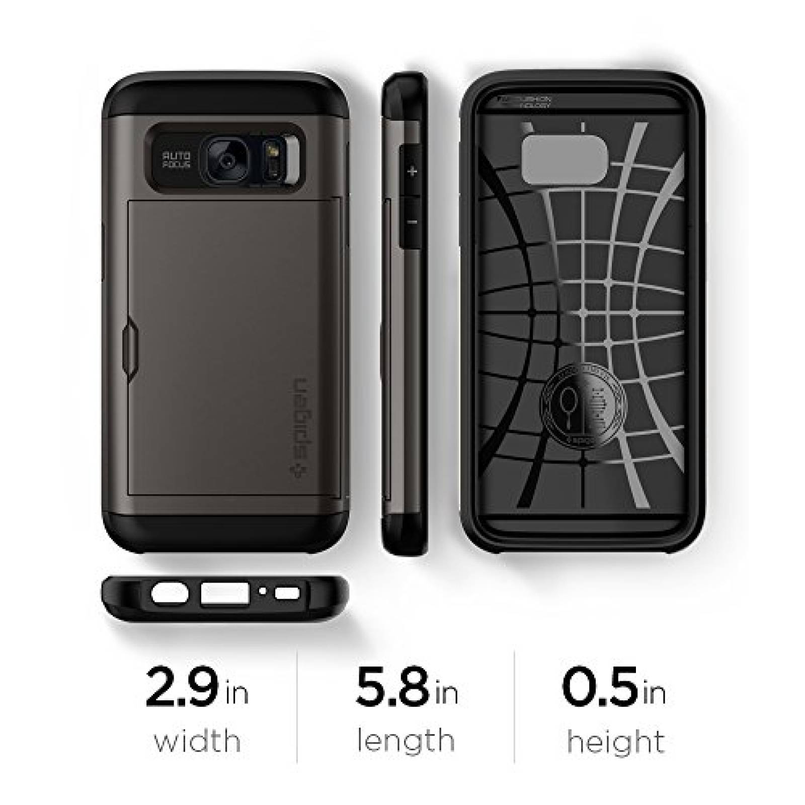 Funda Spigen Funda para Galaxy S7, Slim Armor CS, con La s Metálico
