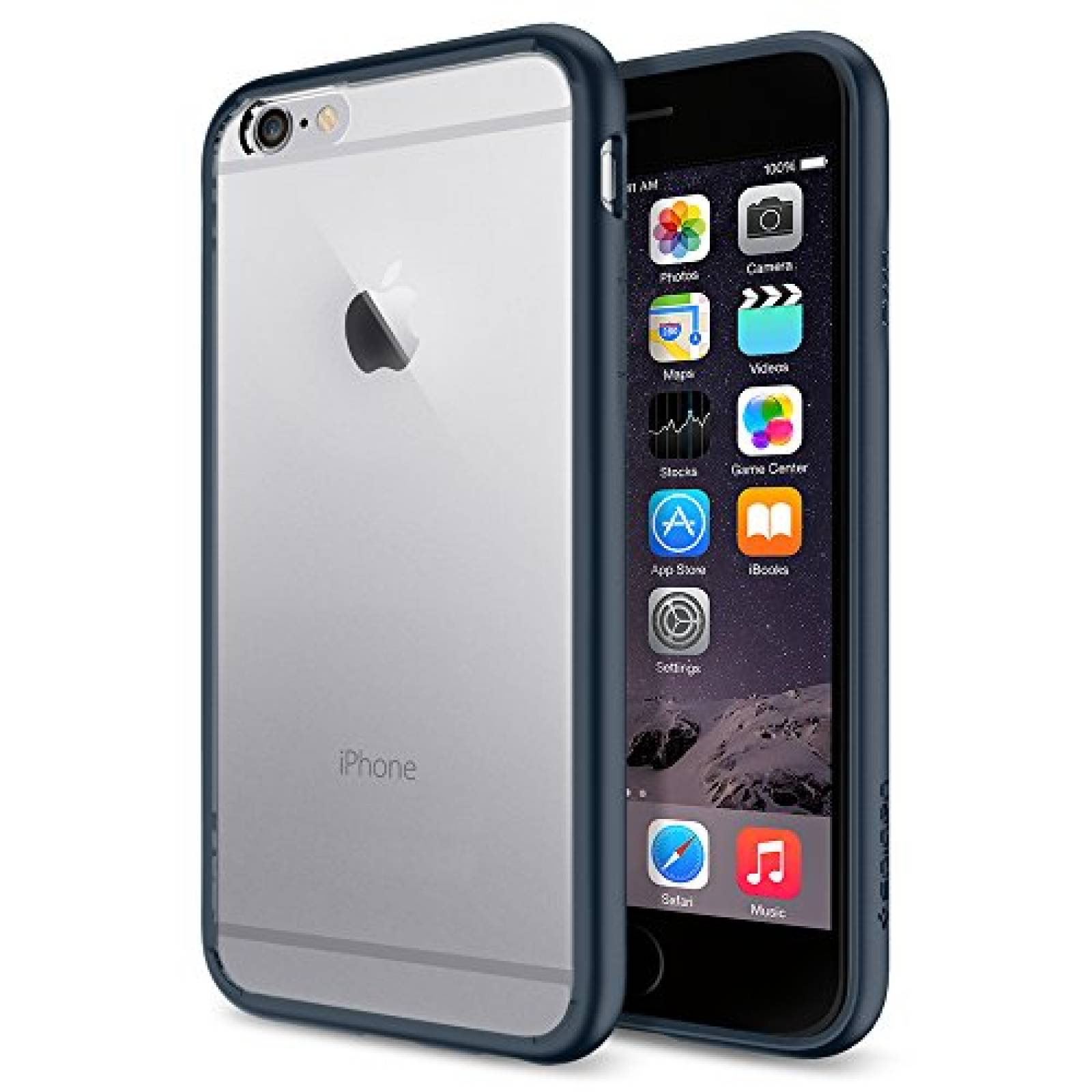 Funda iPhone 6 Funda, Spigen Ultra Hybrid - Colchón de a 4) - Black