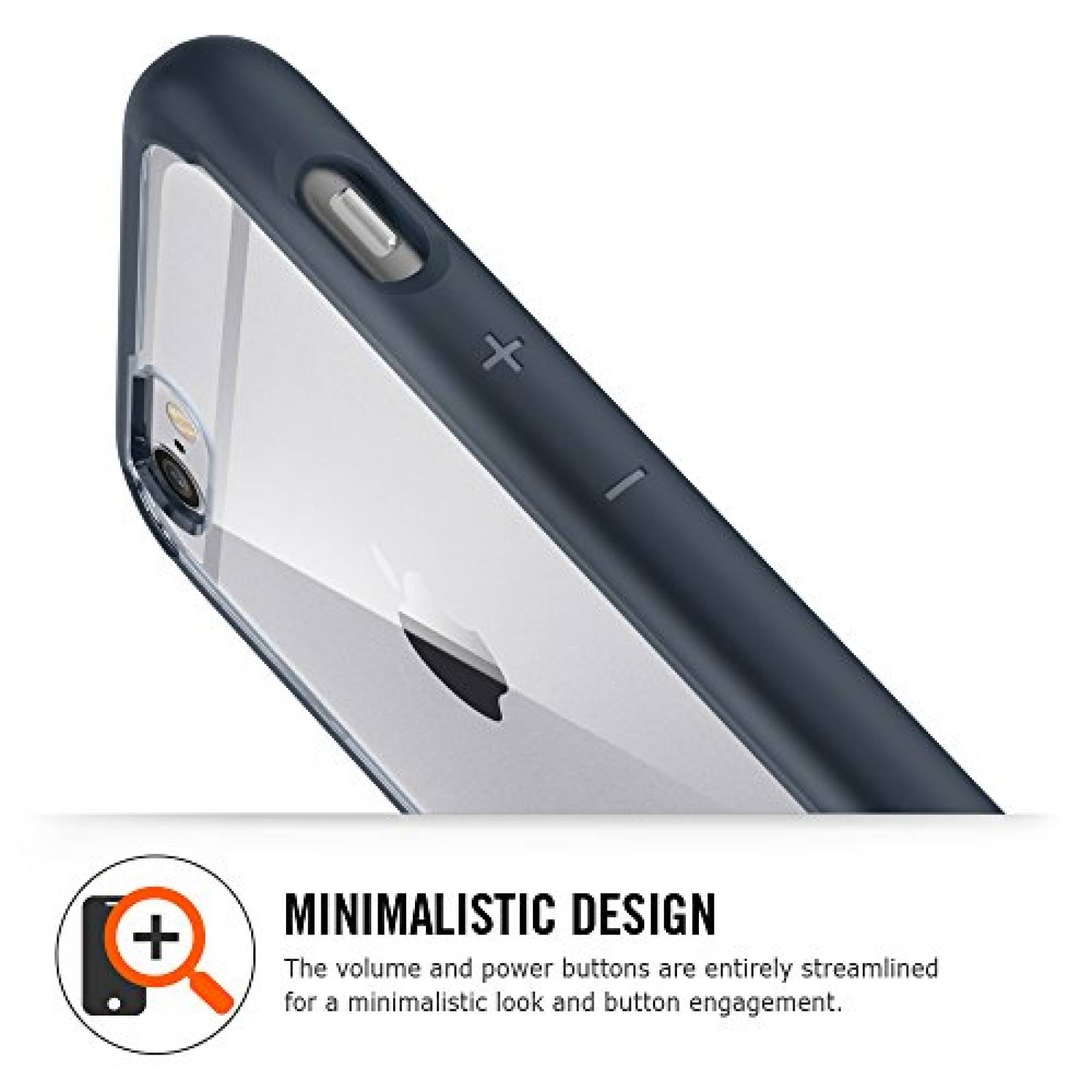 Funda iPhone 6 Funda, Spigen Ultra Hybrid - Colchón de a 4) - Black