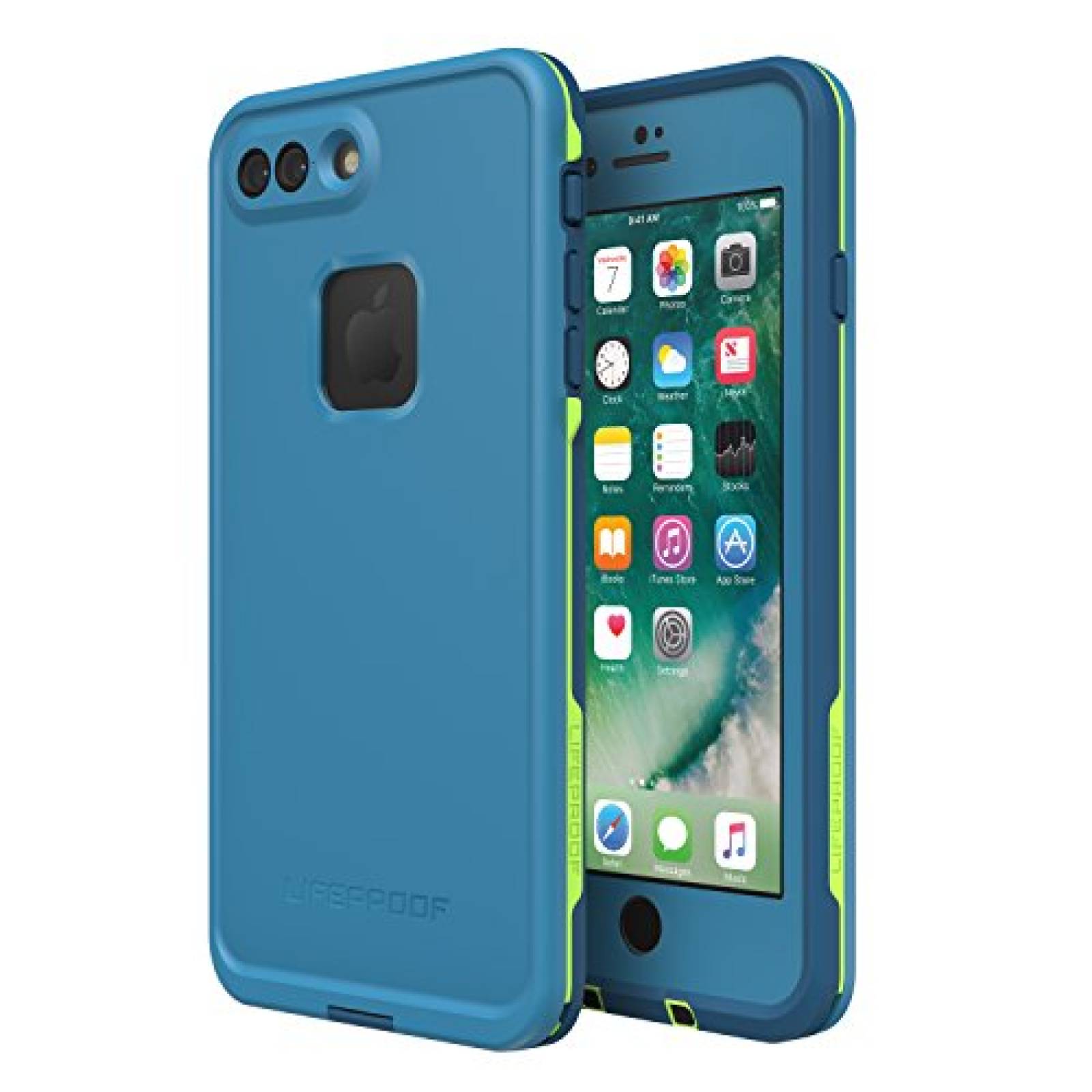 Funda Lifeproof FRE SERIES Protector a prueba de agua pa zul/verde)