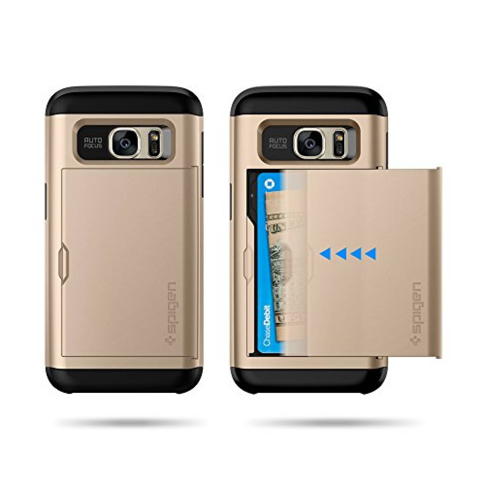 Funda Spigen Funda para Galaxy S7, Slim Armor CS, con La do Champán