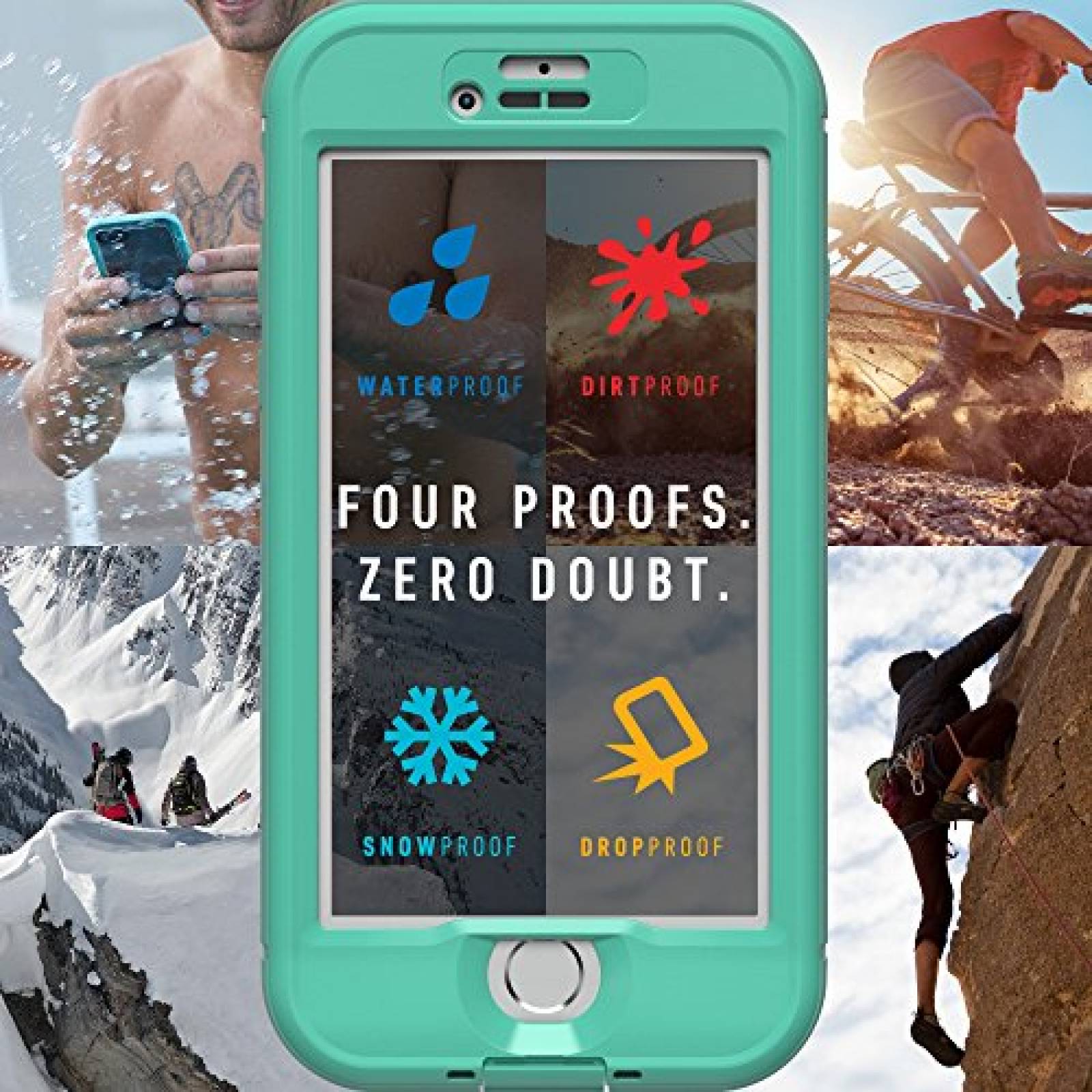Funda LifeProof NÜÜD Series Carcasa Impermeable para iP ue/Clear))