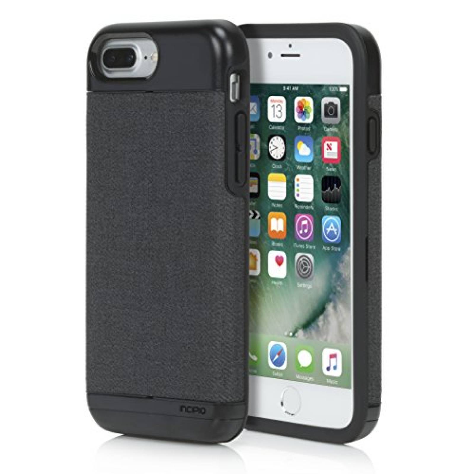 Funda Incipio iPhone 7 Plus Case, Esquire Wallet Series   Dark Gray