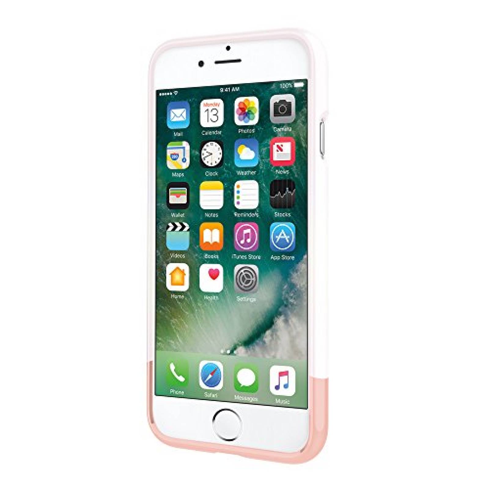 Funda Incipio iPhone 7 Case, Edge Chrome [Shock Absorbin /Rose Gold