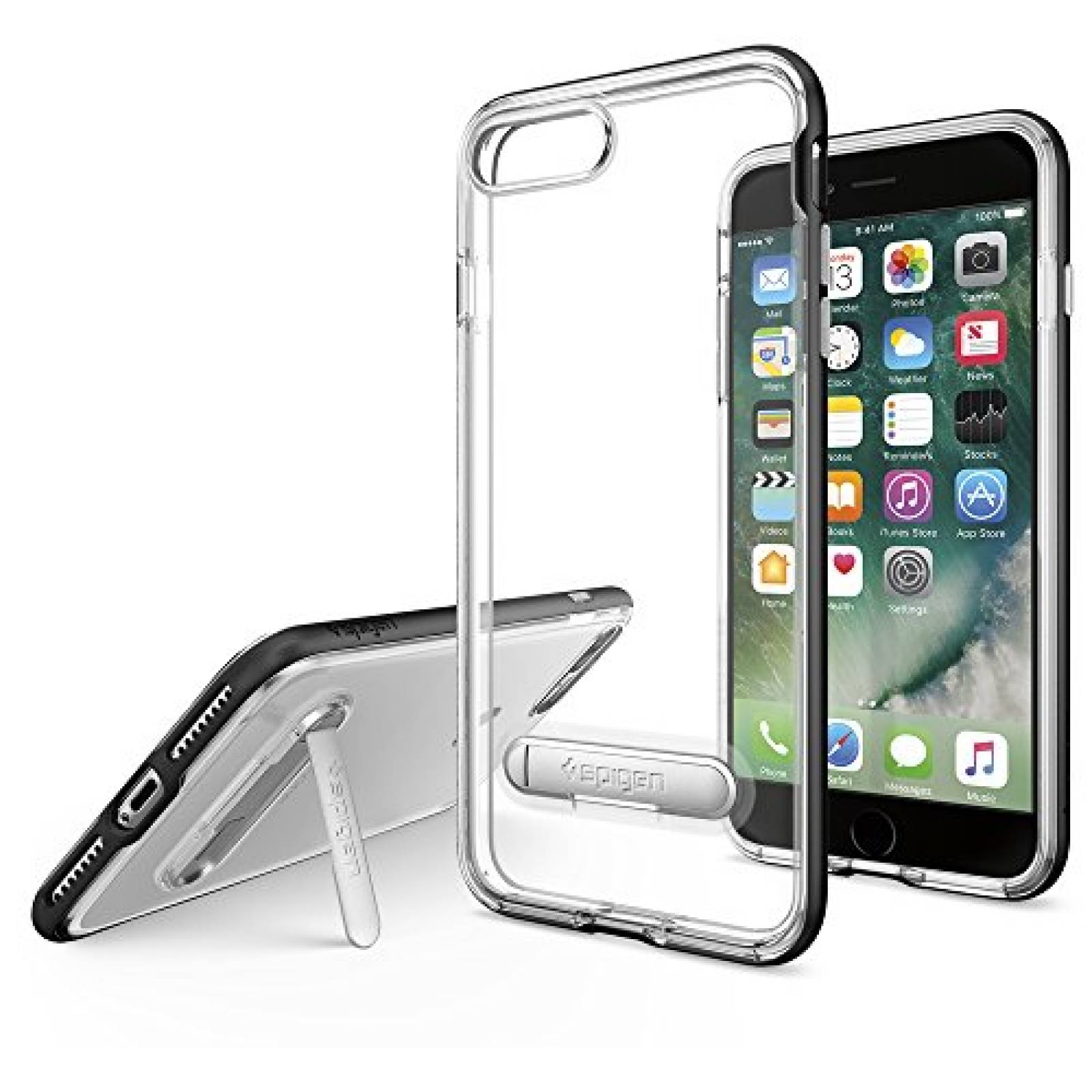 Funda Spigen Funda para iPhone 8 Plus, iPhone 7 Plus, Cr us - Negro