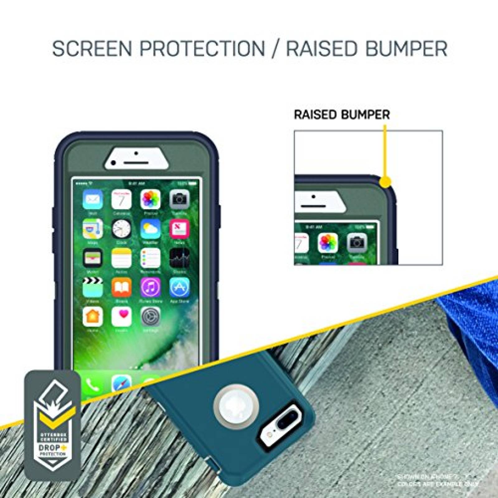 Funda Otterbox Defender Series para iPhone 8 Plus & iPho o/Violeta)