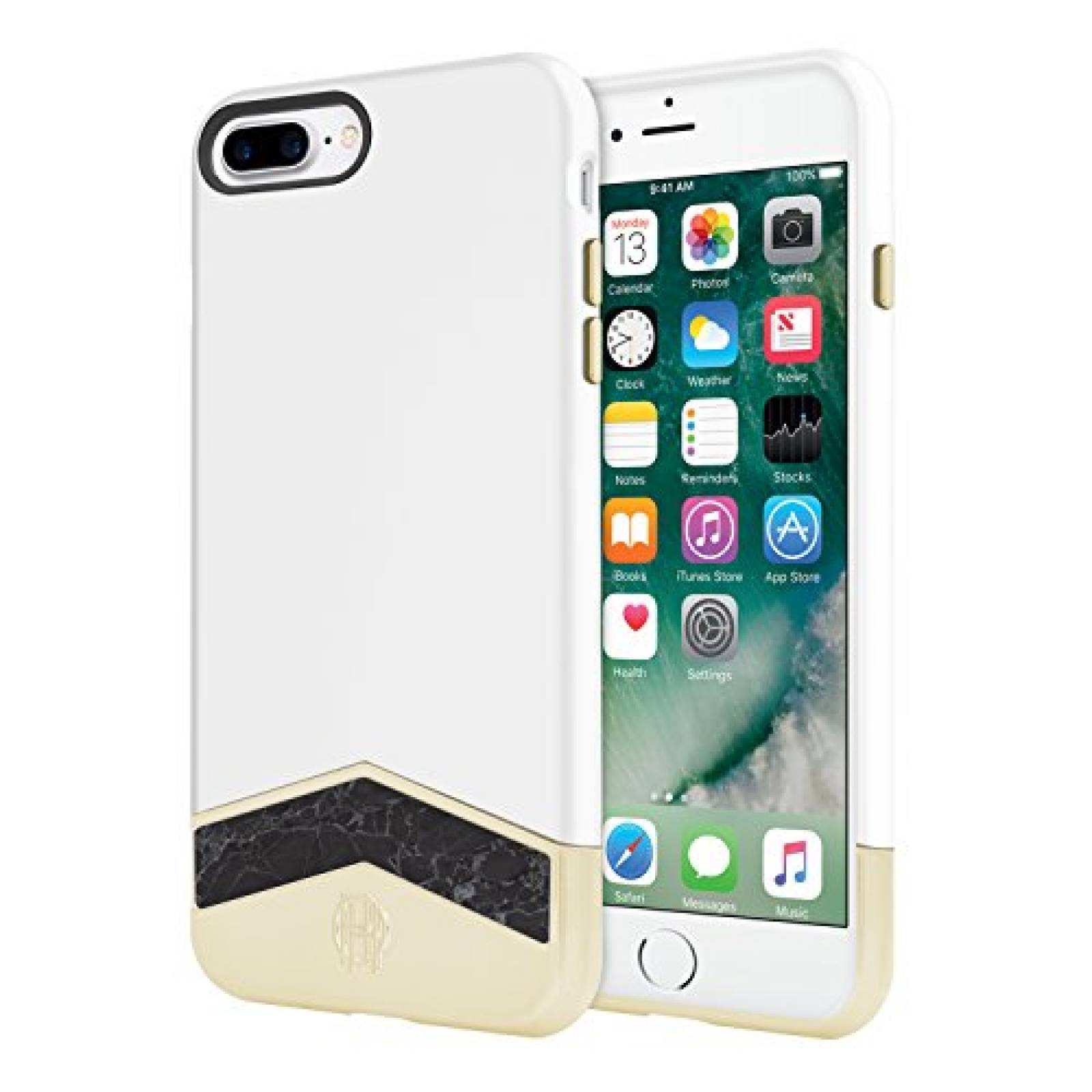 Funda House of Harlow 1960 iPhone 7 Plus Case, Slider Ca ack Marble