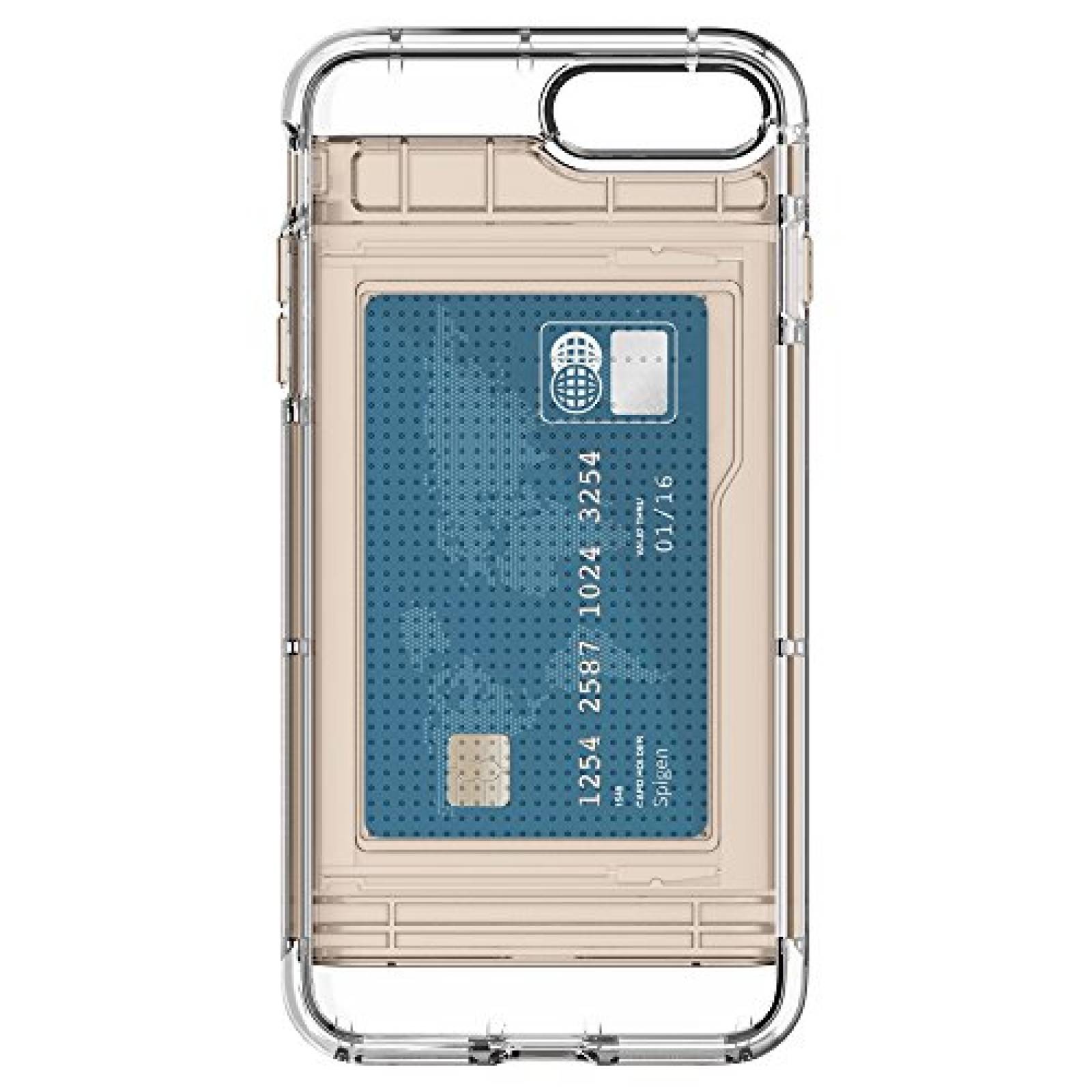 Funda Spigen Funda para iPhone 8 Plus, iPhone 7 Plus, Cr do Champán