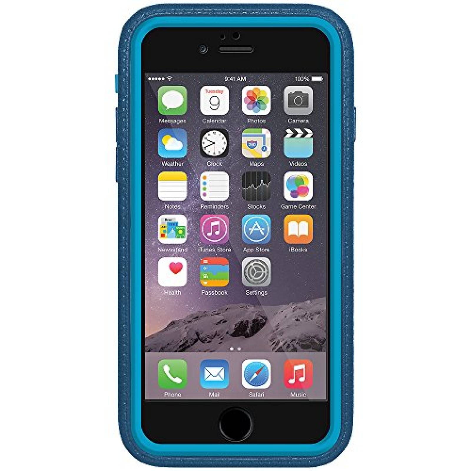 Funda Amzer CRUSTA Rugged Embedded Tempered Glass Case w 6S) - Blue
