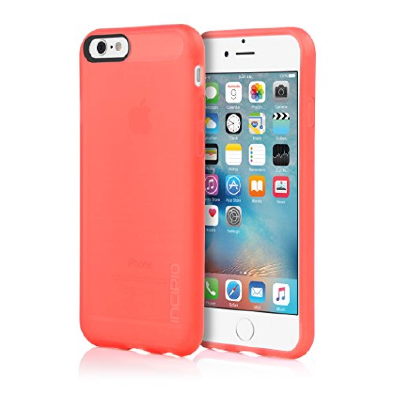 Funda Incipio iPhone 6S Case, NGP Case [Flexible][Shock  t Neon Red
