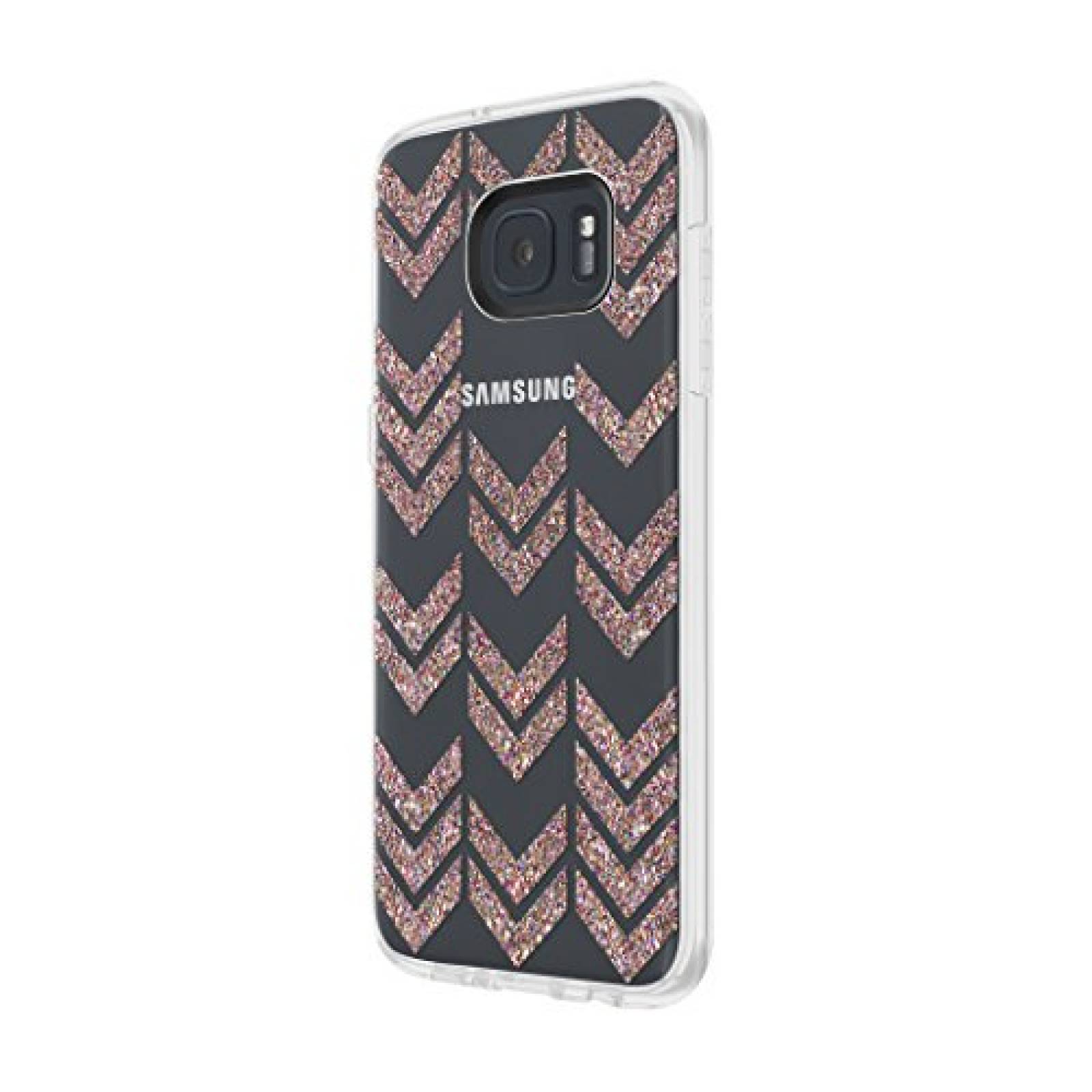 Funda Incipio Samsung Galaxy S7 Edge Case, Isla, [Design ti Glitter