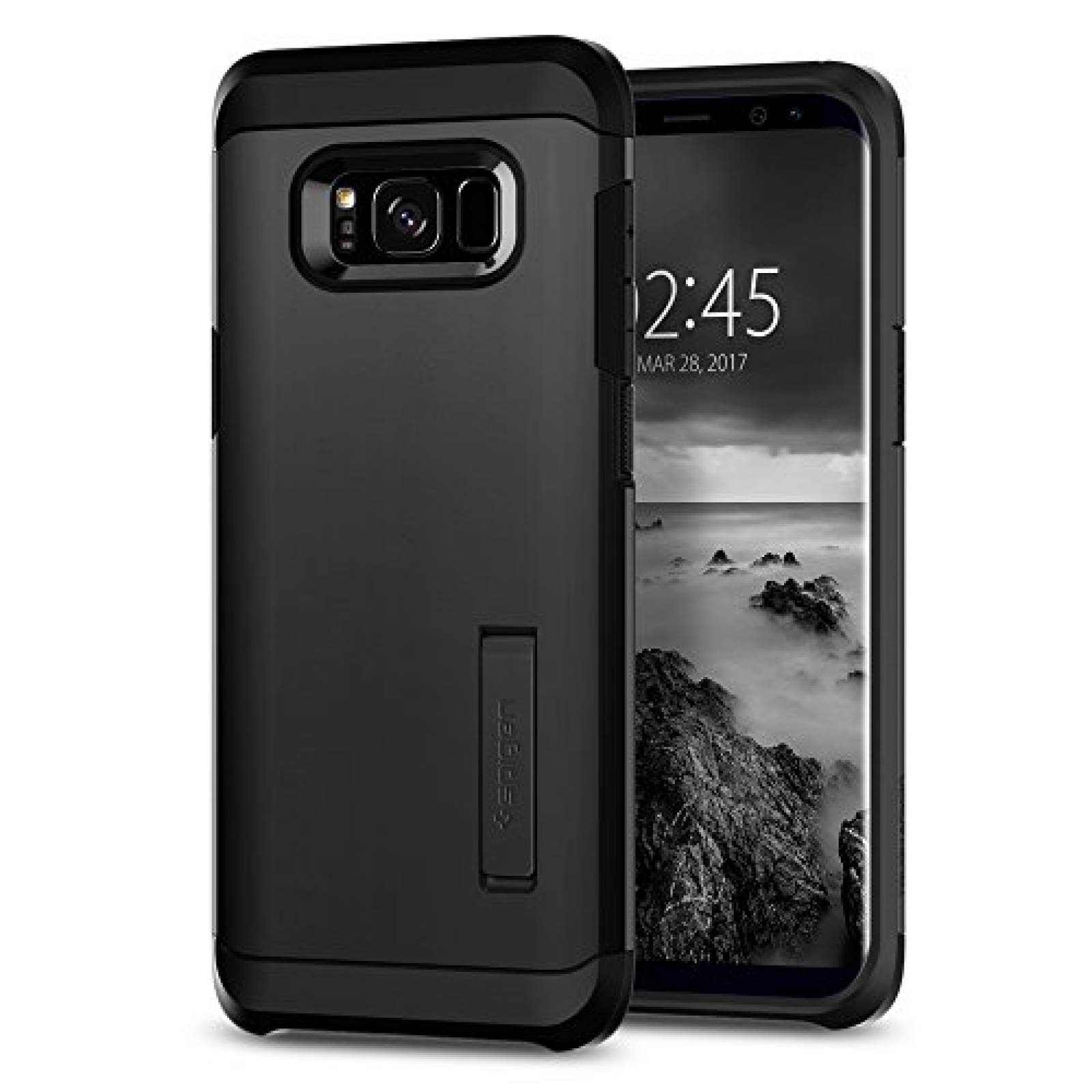 Funda Galaxy S8 Funda, Spigen Tough Armor - Protección e 7) - Black