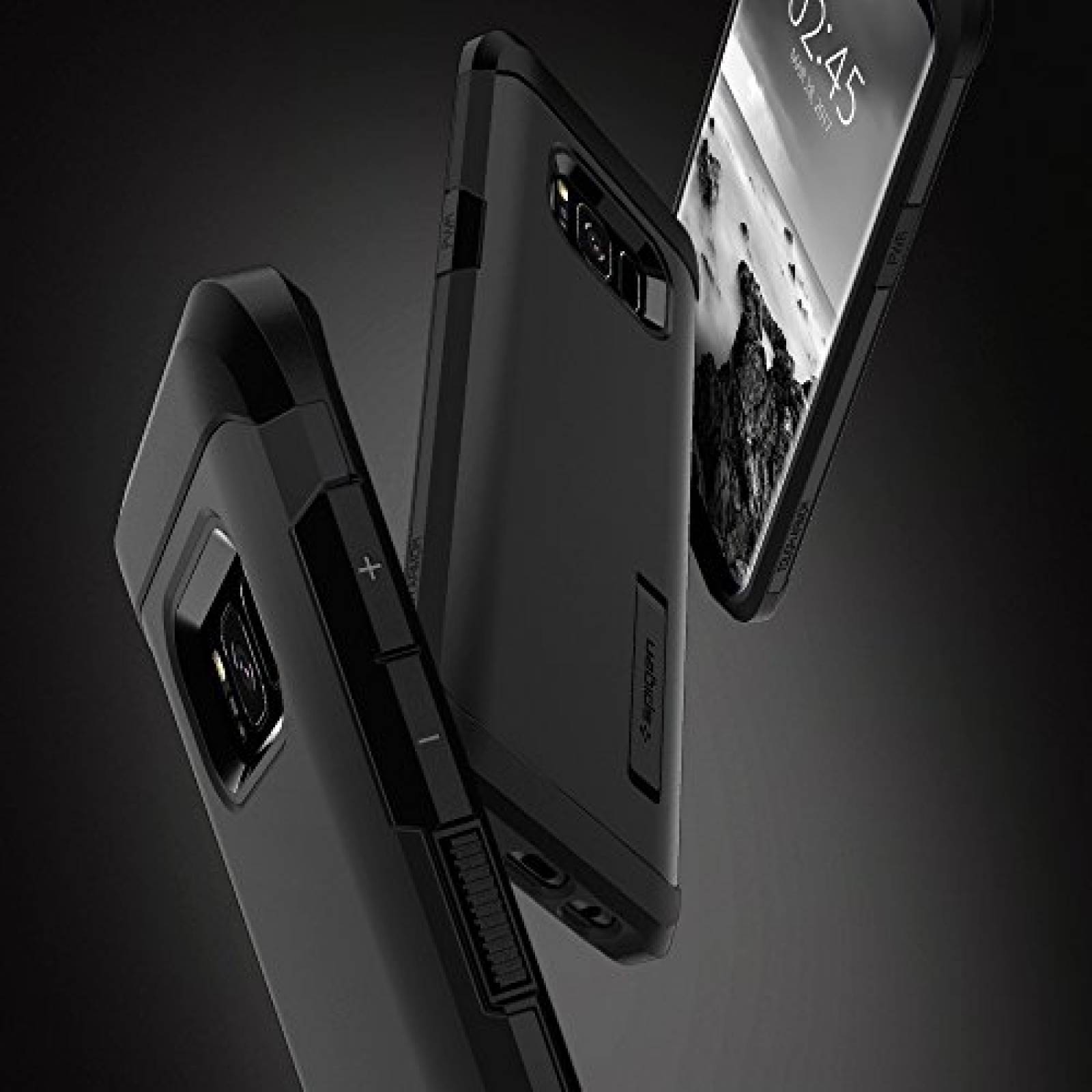 Funda Galaxy S8 Funda, Spigen Tough Armor - Protección e 7) - Black
