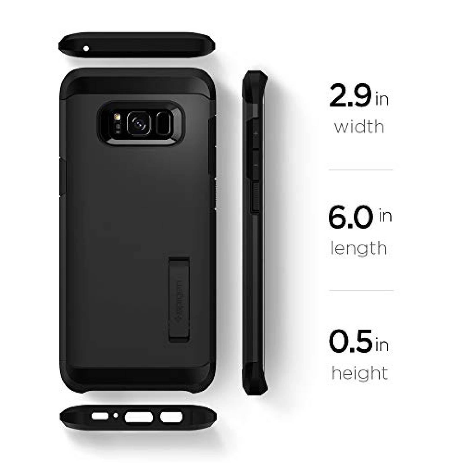 Funda Galaxy S8 Funda, Spigen Tough Armor - Protección e 7) - Black