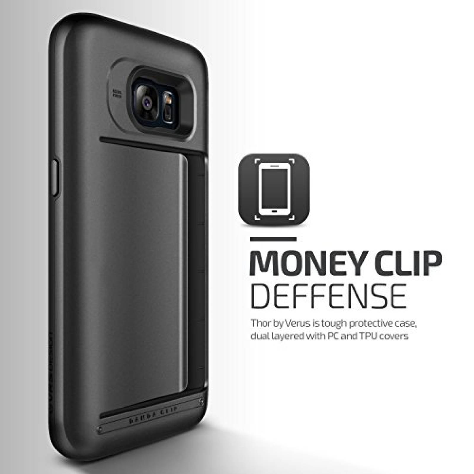 Funda Verus Galaxy S7 Case, VRS Design [Damda Clip][Stee Samsung S7