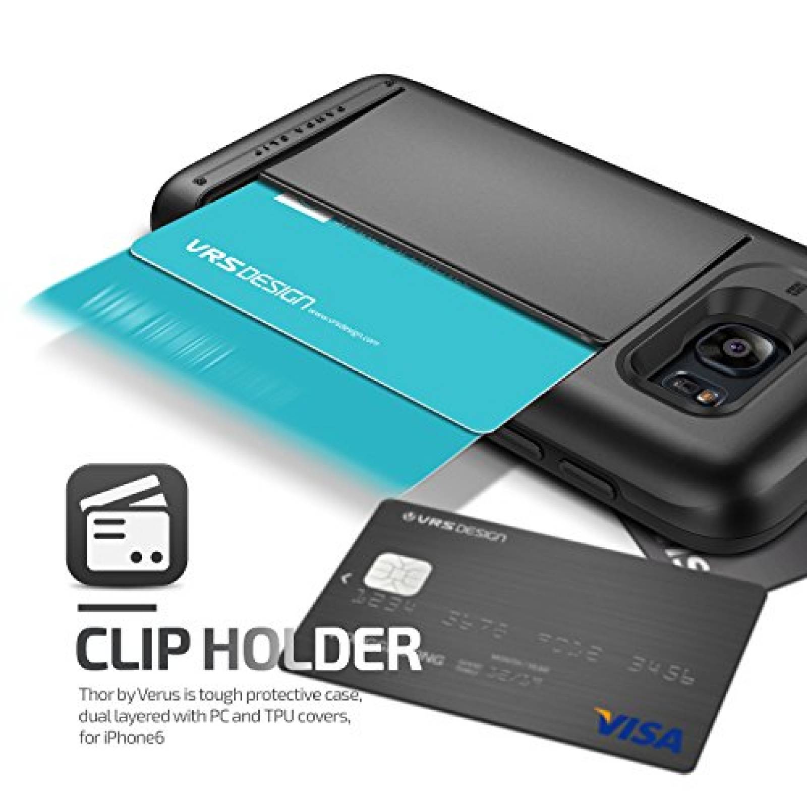 Funda Verus Galaxy S7 Case, VRS Design [Damda Clip][Stee Samsung S7