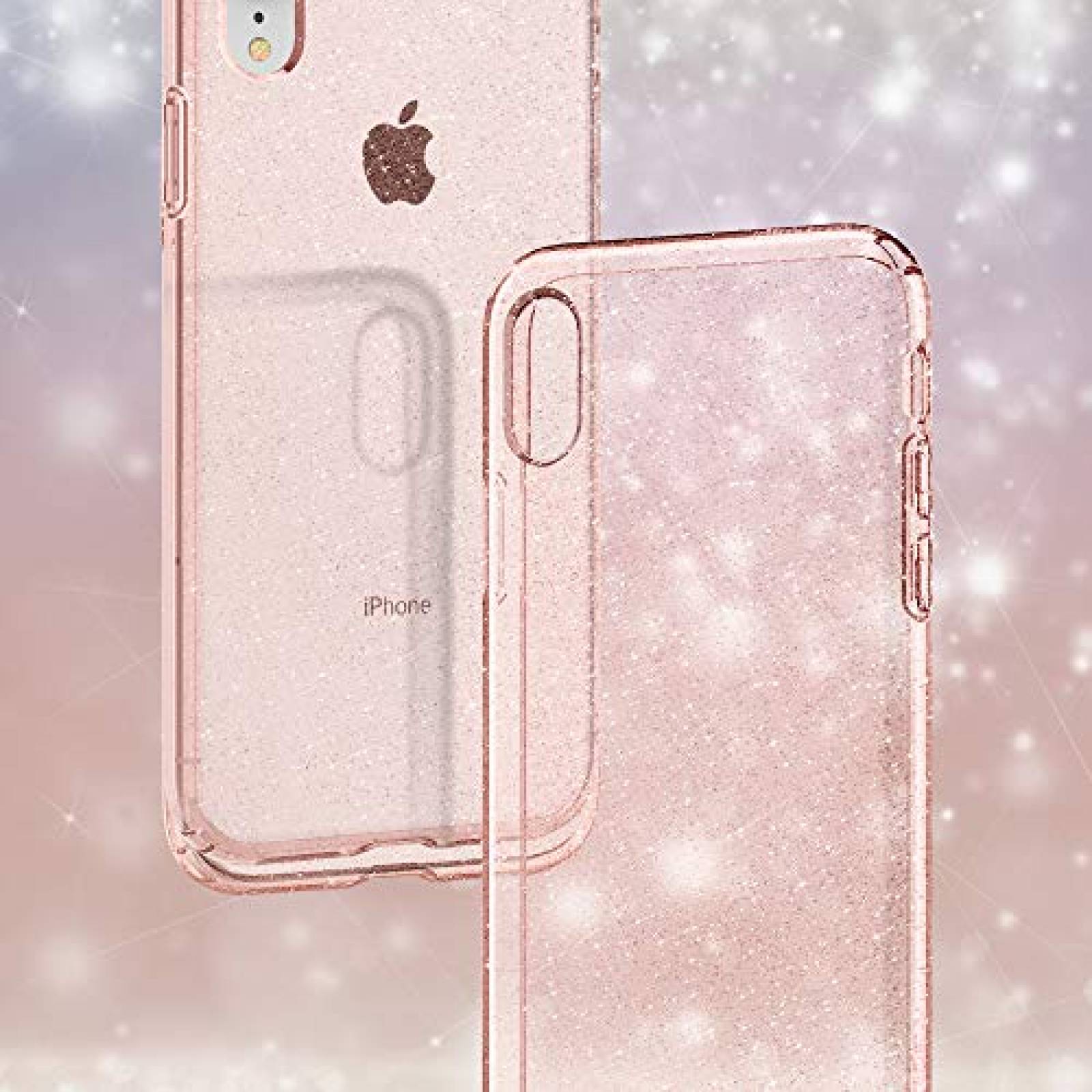 Funda Funda iPhone XR Funda Spigen Liquid Crystal - prot ose Quartz
