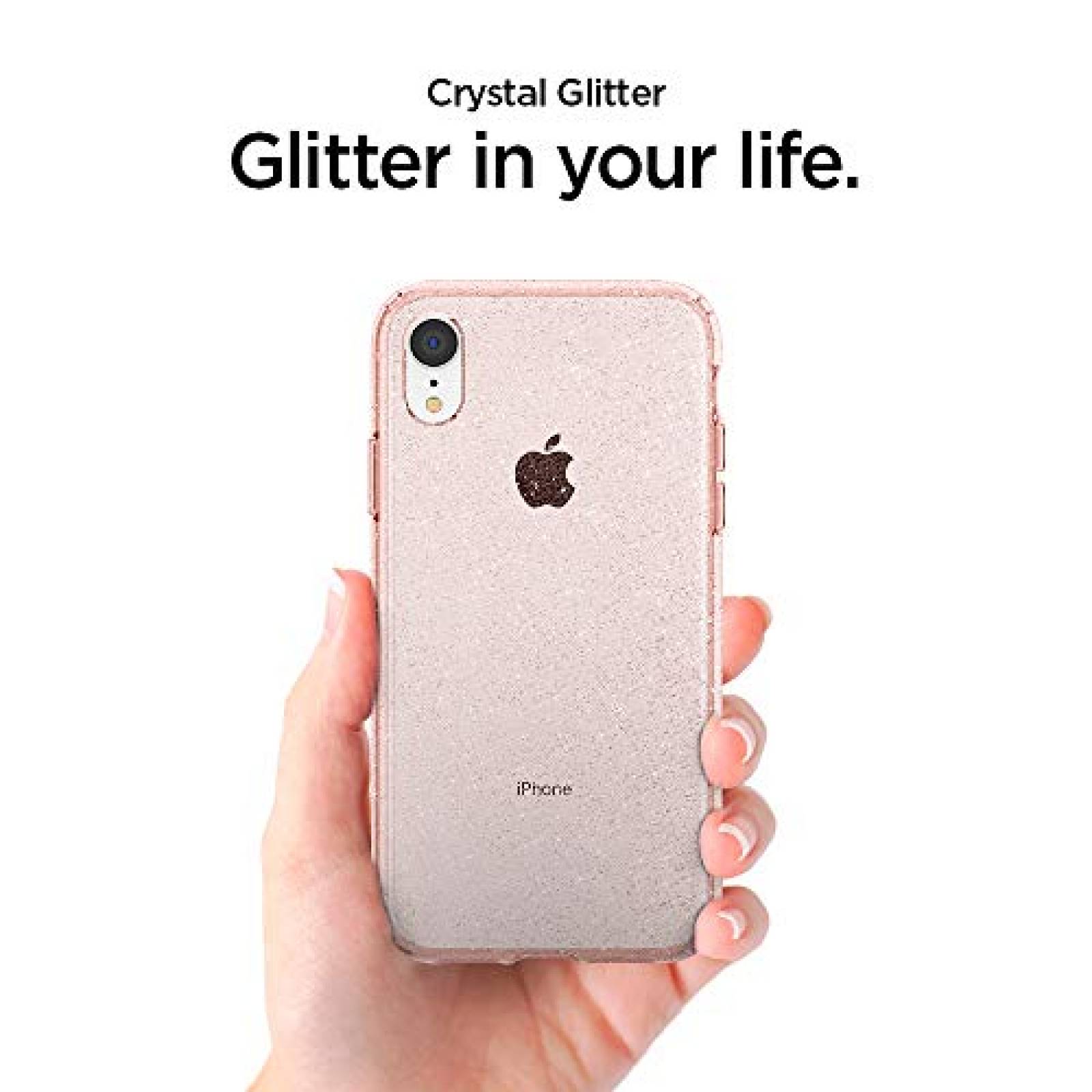Funda Funda iPhone XR Funda Spigen Liquid Crystal - prot ose Quartz