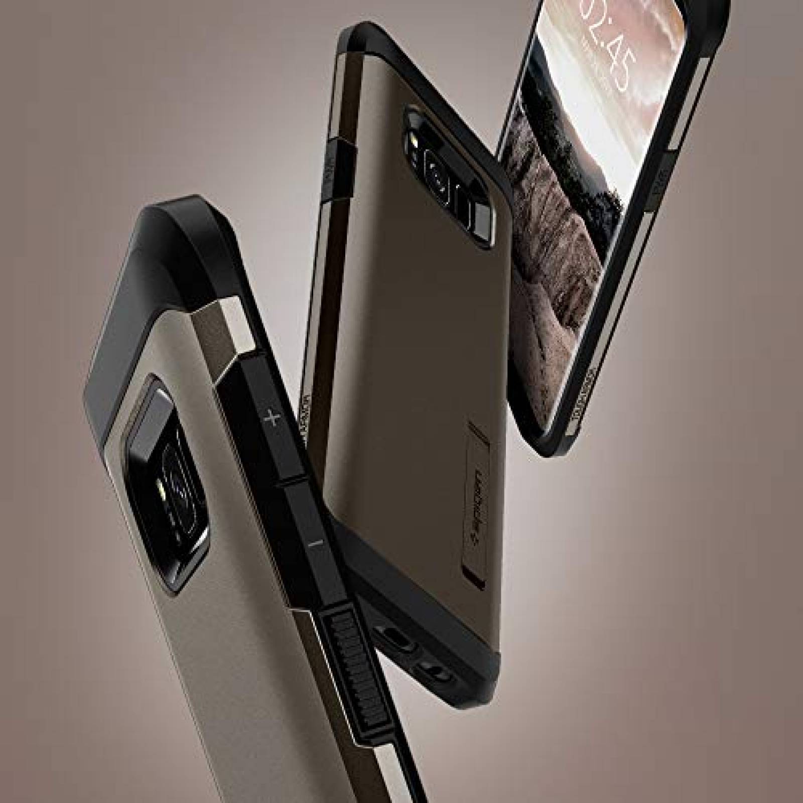 Funda Galaxy S8 Funda, Spigen Tough Armor - Protección e - Gunmetal