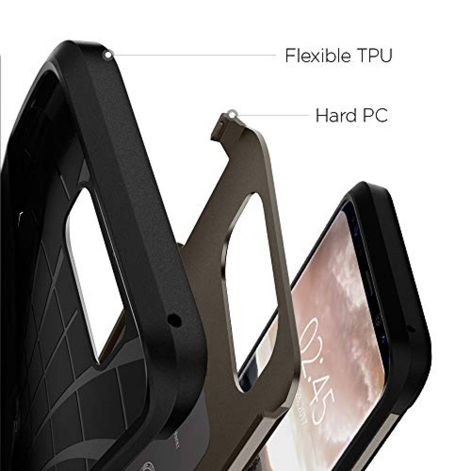 Funda Galaxy S8 Funda, Spigen Tough Armor - Protección e - Gunmetal