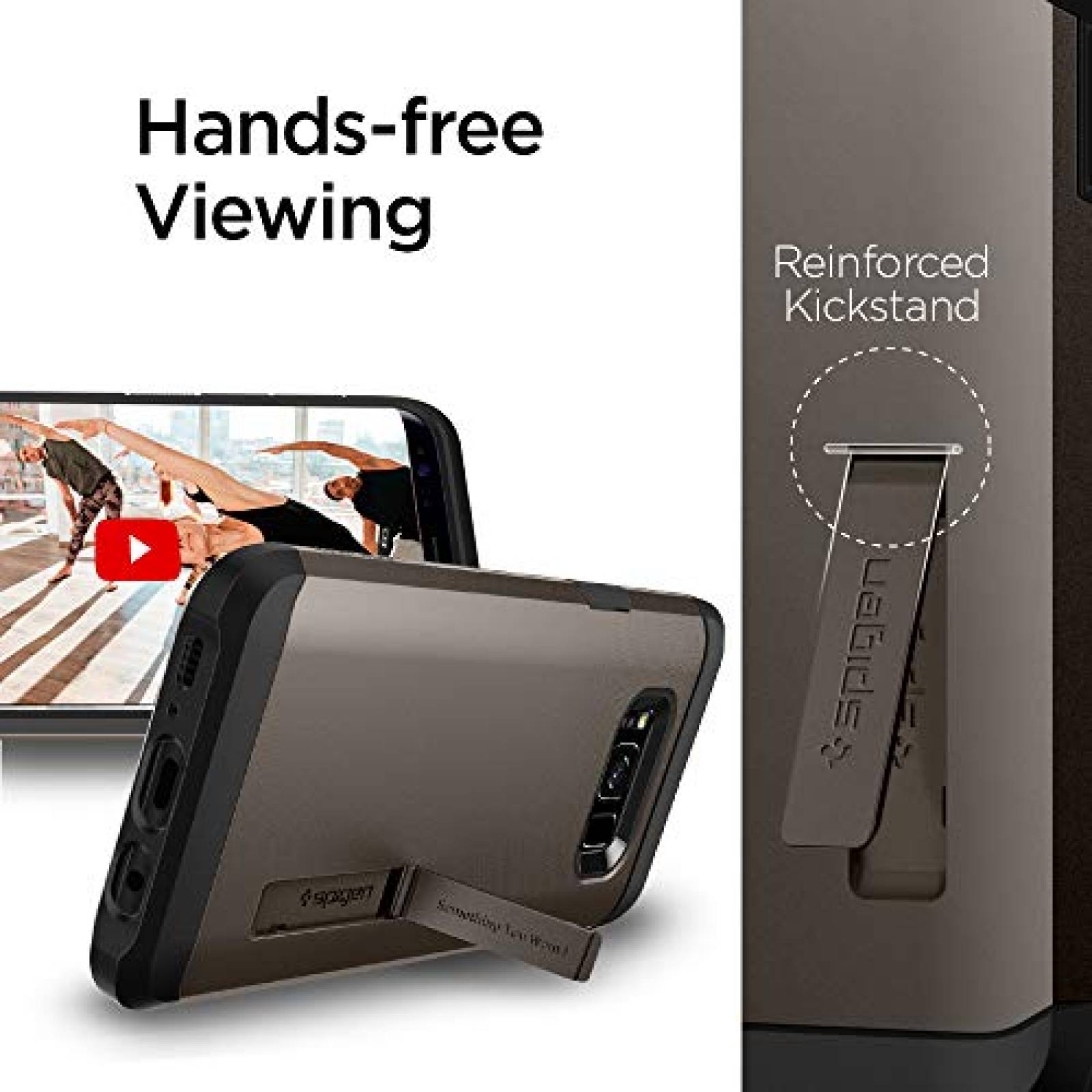 Funda Galaxy S8 Funda, Spigen Tough Armor - Protección e - Gunmetal