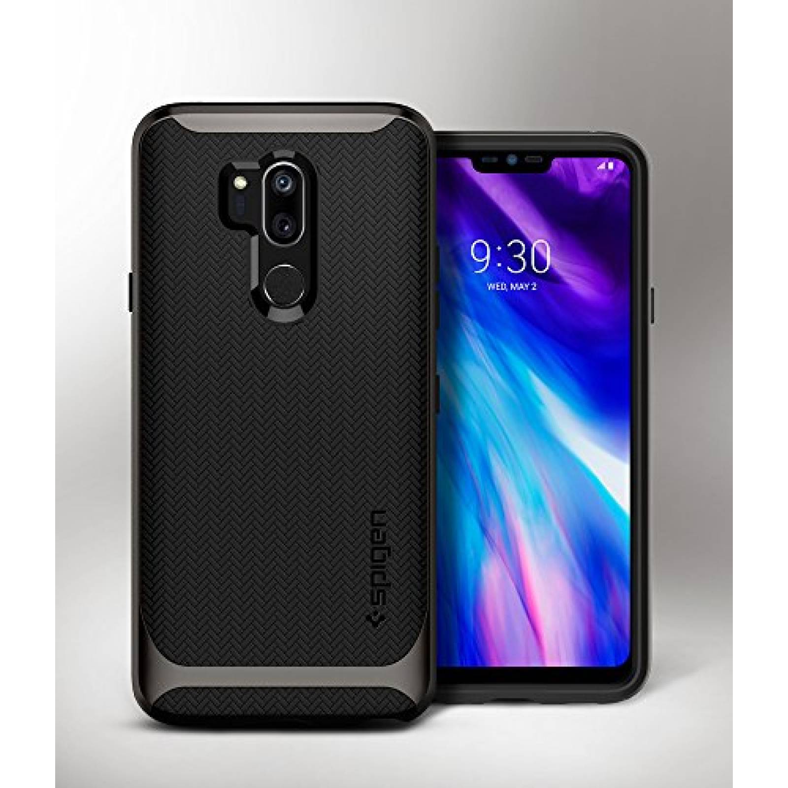 Funda Funda LG G7 Case, Spigen Neo Hybrid - Flexible Inn - Gunmetal