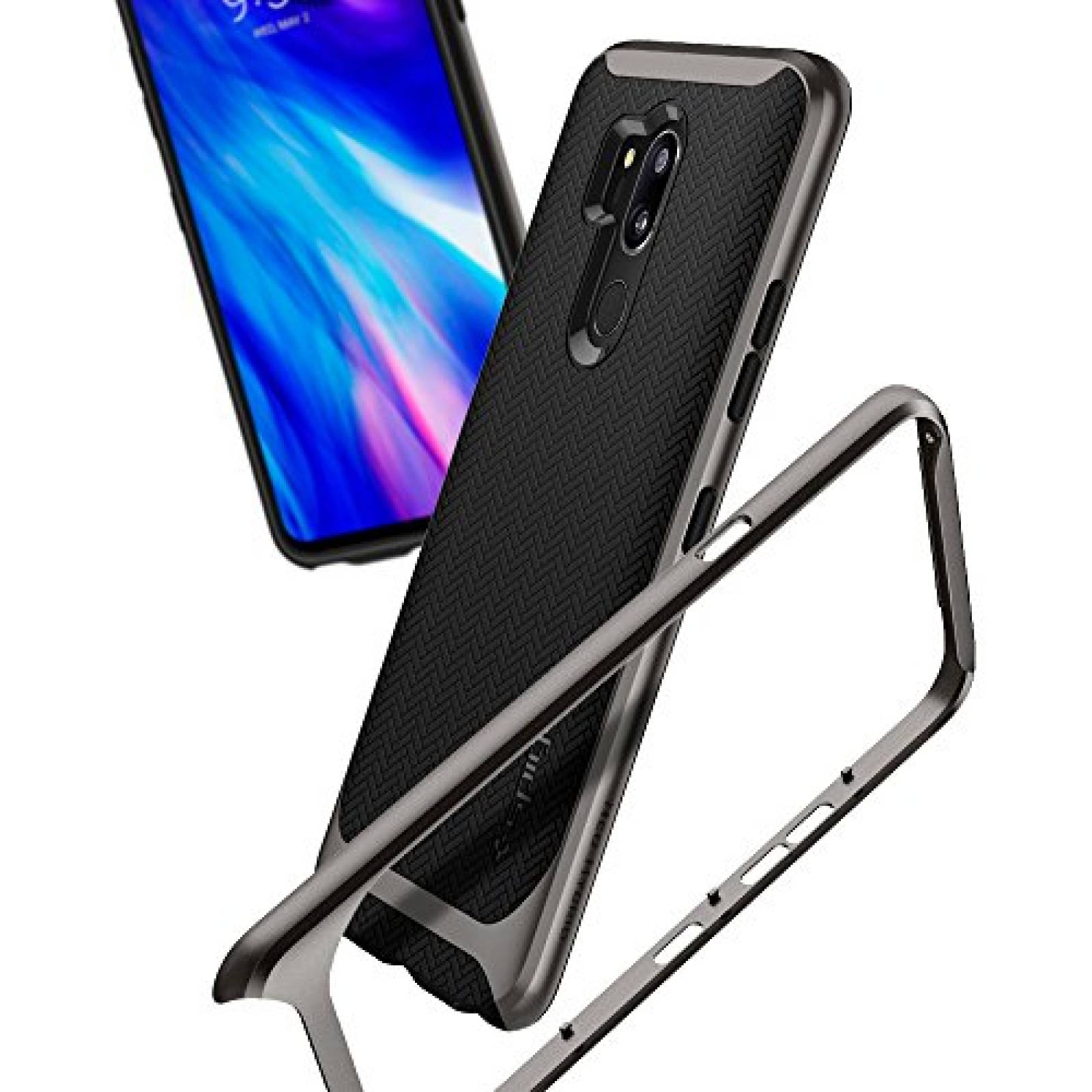 Funda Funda LG G7 Case, Spigen Neo Hybrid - Flexible Inn - Gunmetal