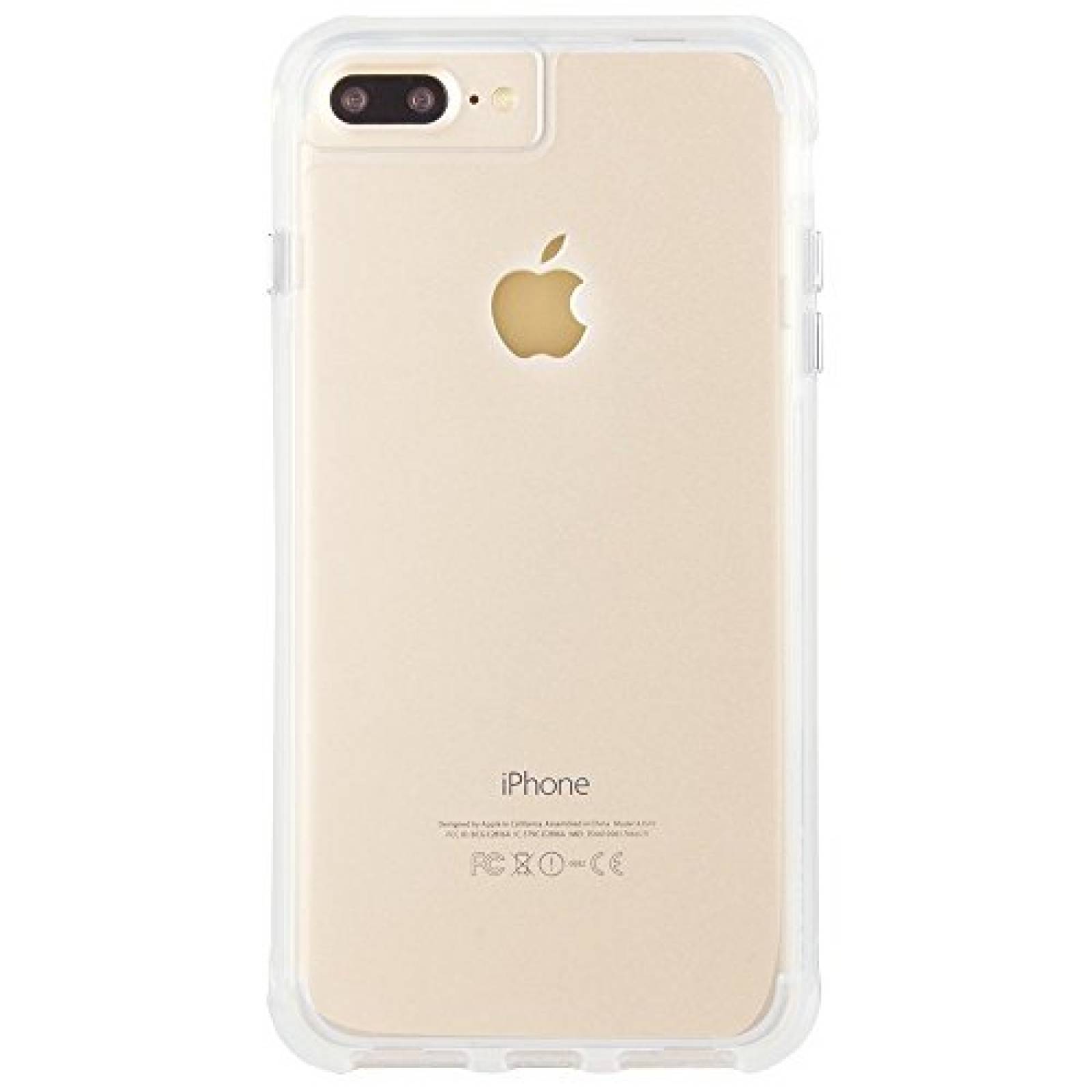 Funda Case-Mate iPhone 8 Plus Case - TOUGH CLEAR - Rugge us - Clear