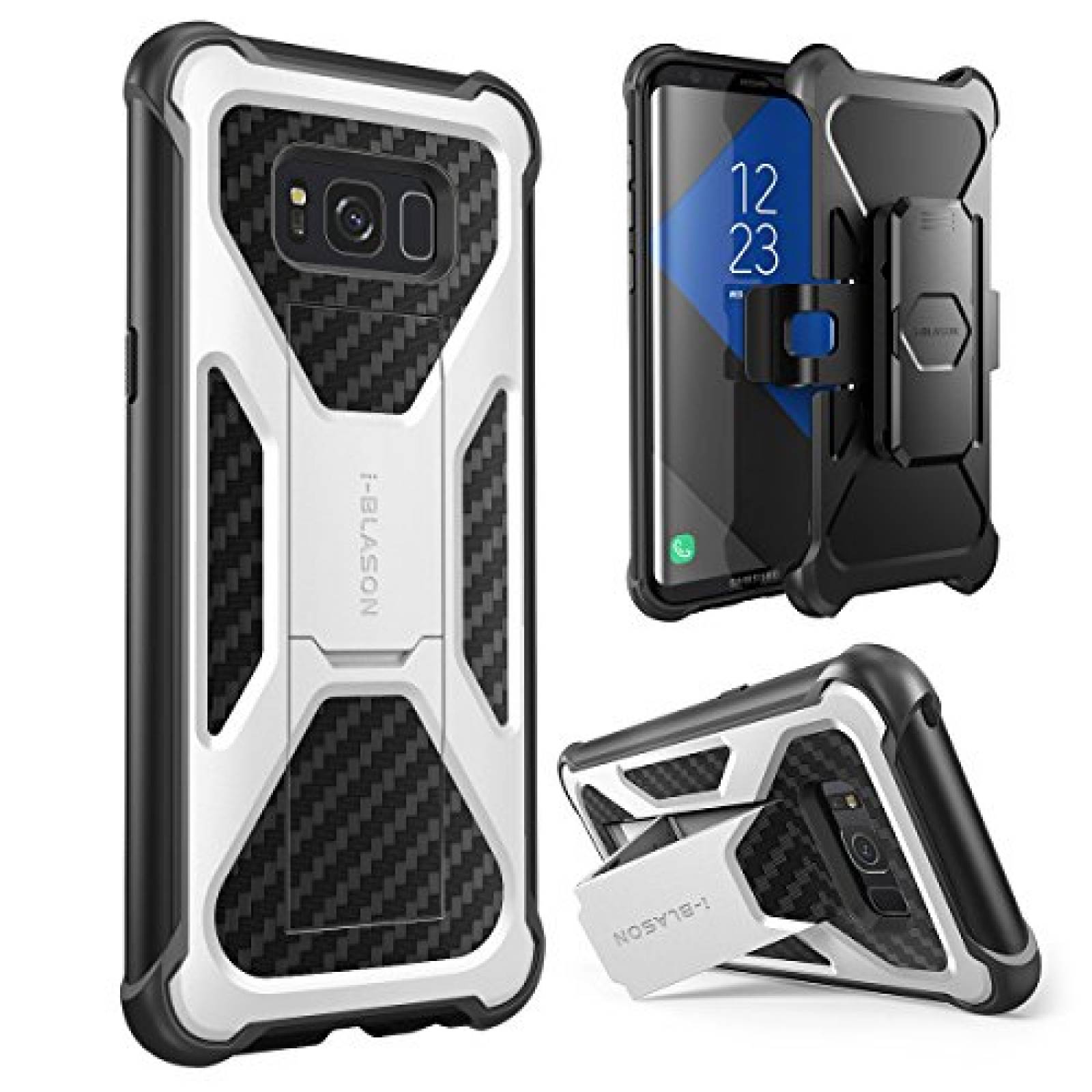 Funda i-Blason - Funda para Samsung Galaxy S8 2017, Muy ón, Blanco