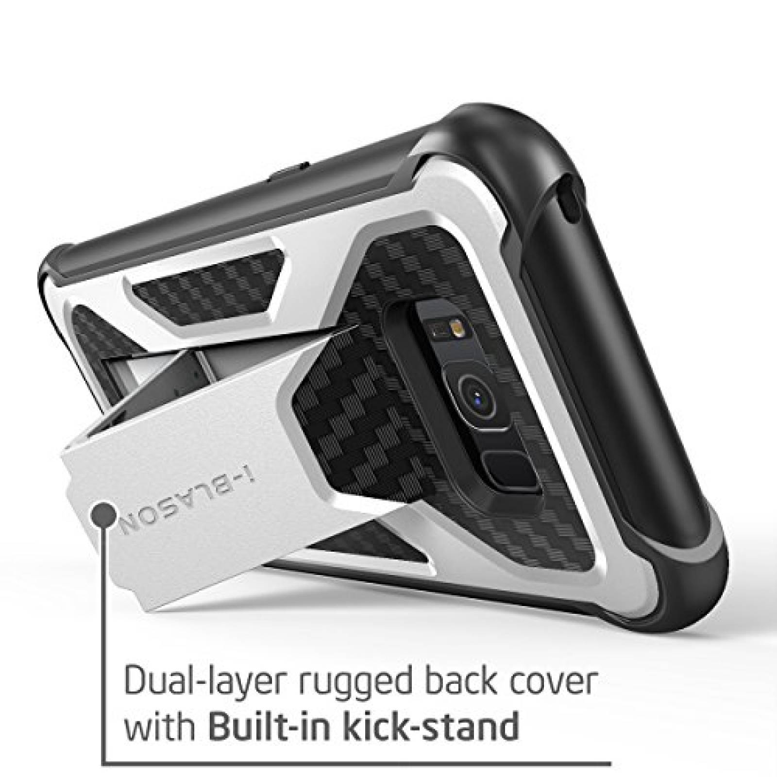 Funda i-Blason - Funda para Samsung Galaxy S8 2017, Muy ón, Blanco