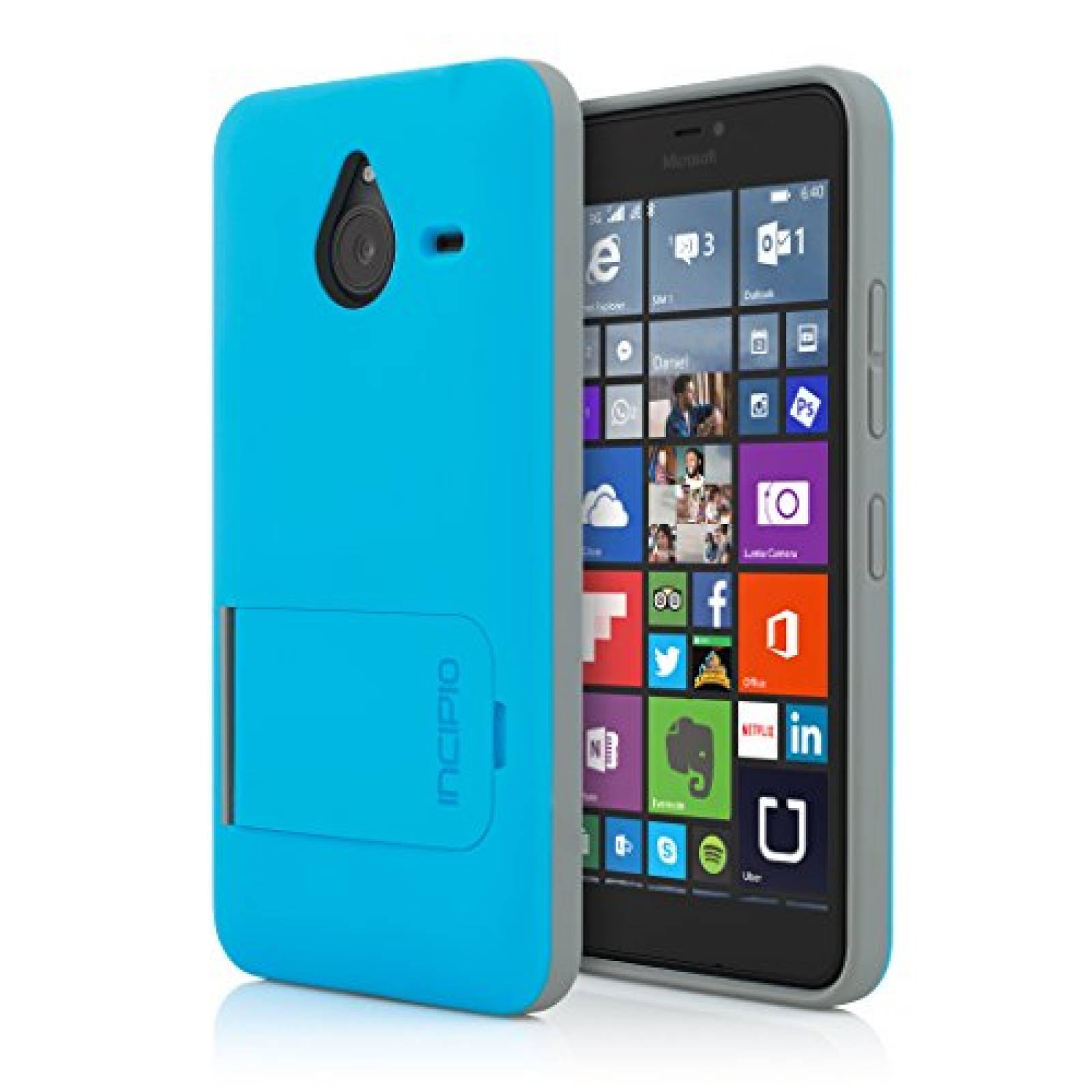 Funda Incipio KICKSNAP 5.7" Cover Case Cian, Gris - Fund ian, Gris)