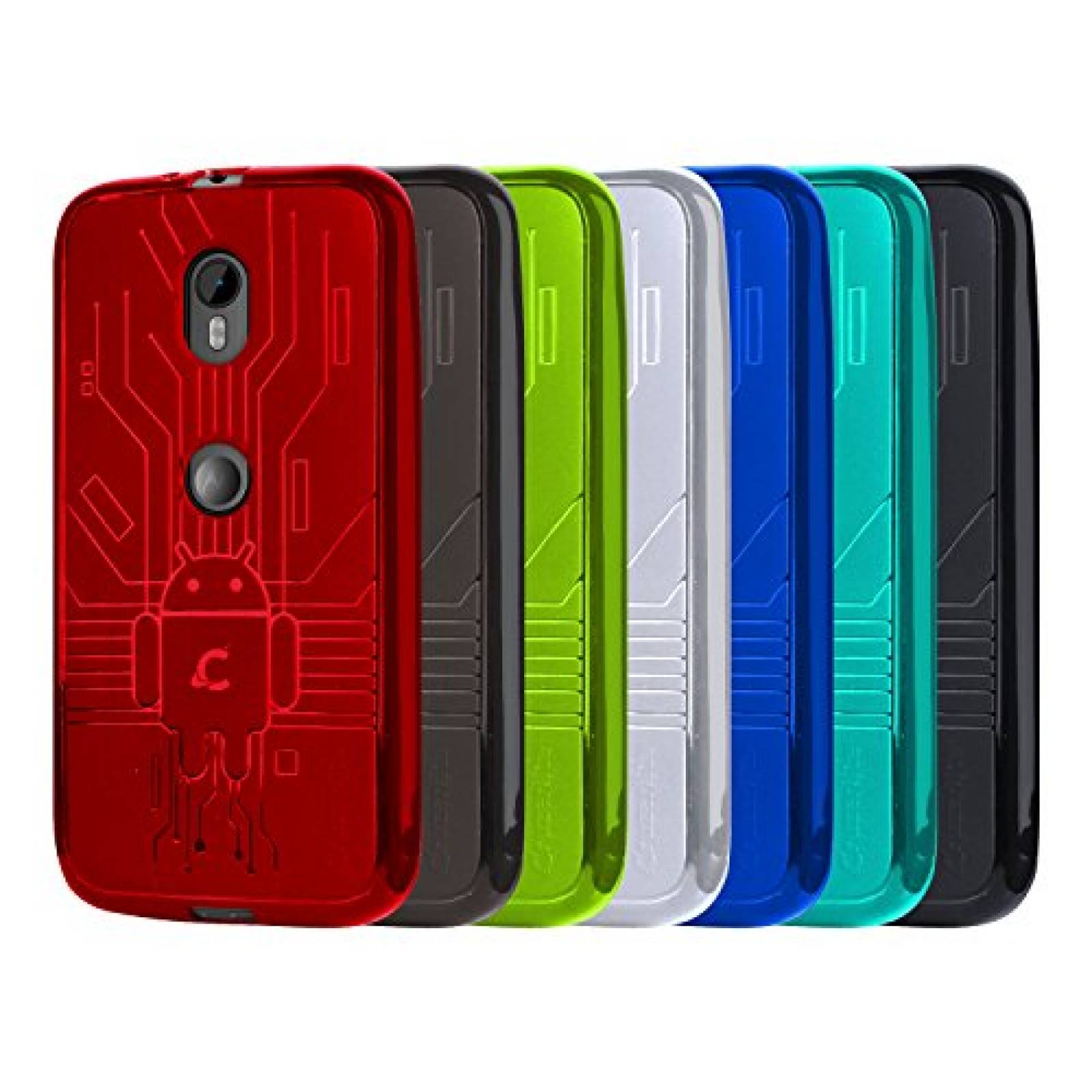 Funda Cruzerlite MG3-Circuit-Black Moto G 3rd Gen Caso,  015, Negro