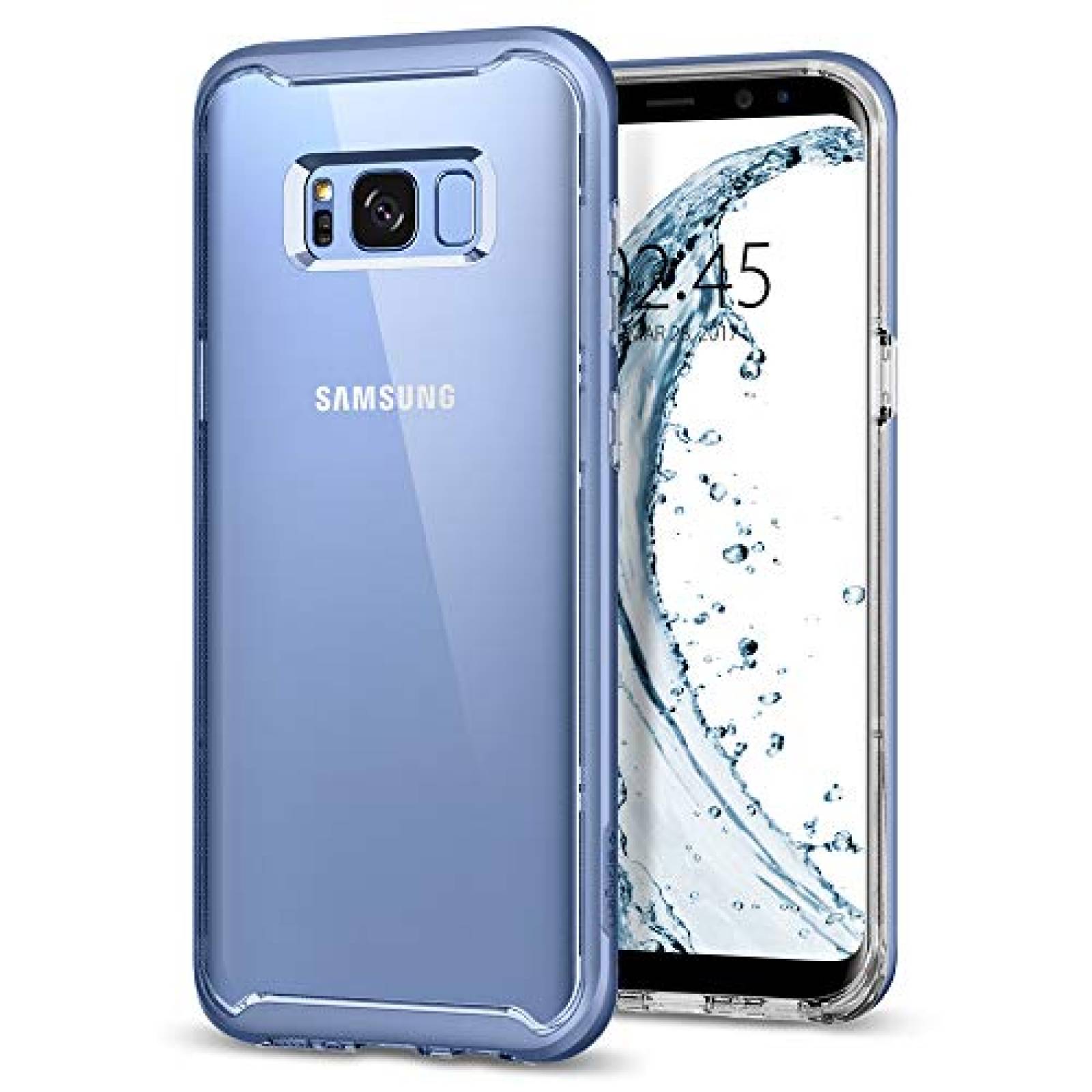 Funda Galaxy S8 Funda, Spigen Neo Hybrid Crystal - Flexi Coral Blue