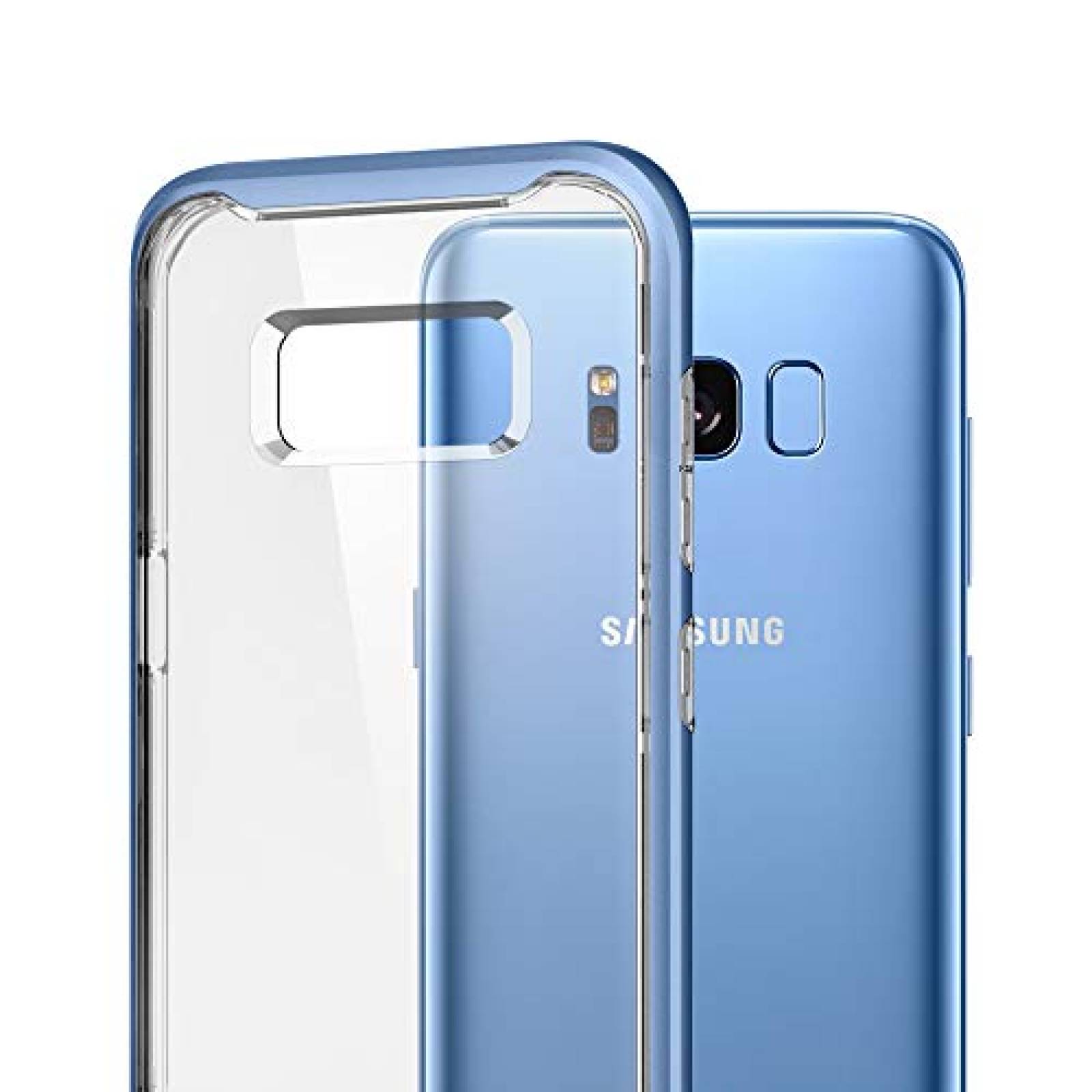 Funda Galaxy S8 Funda, Spigen Neo Hybrid Crystal - Flexi Coral Blue