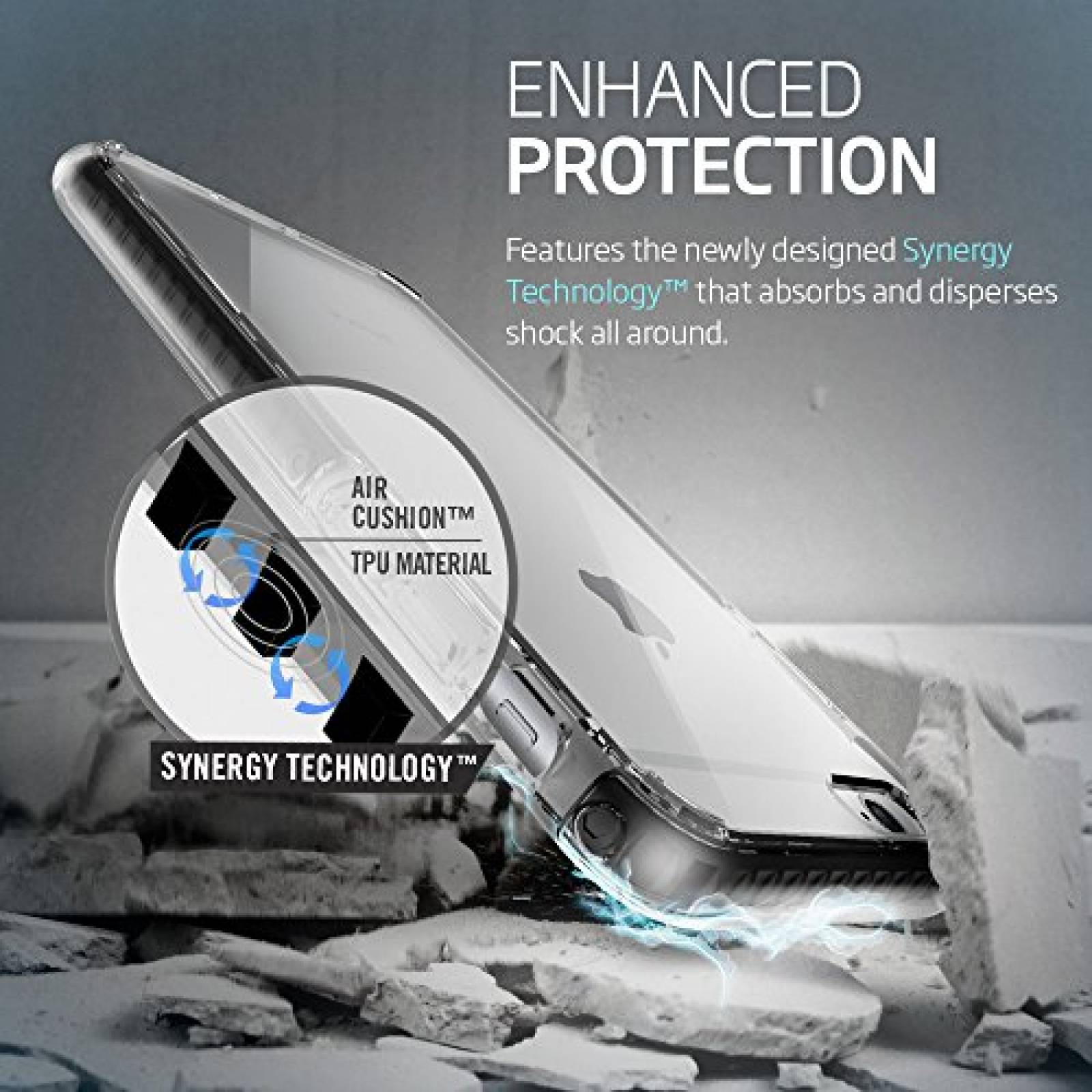 Funda Spigen Funda para iPhone 6s Plus, iPhone 6 Plus, U Cristalino